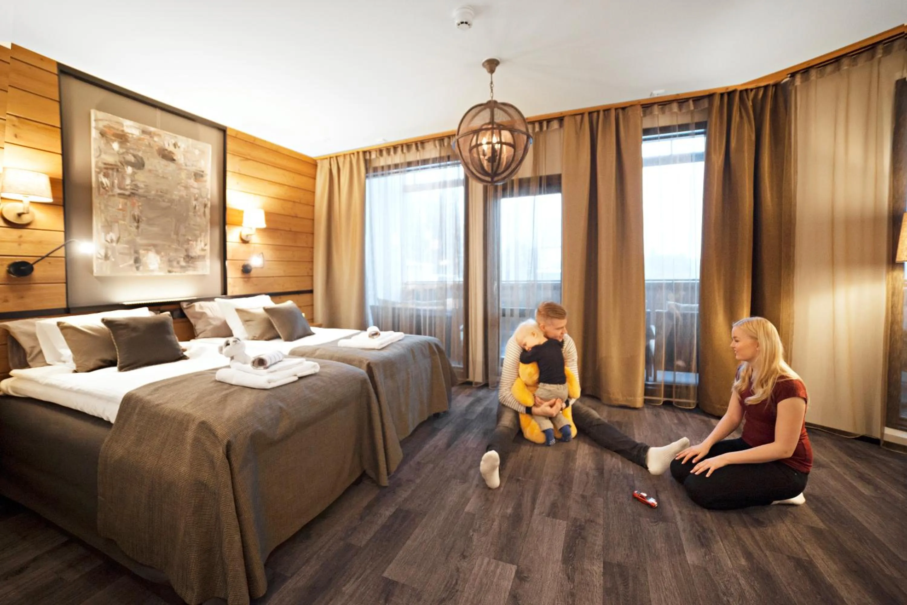 Bed in Hotel Aateli Hillside