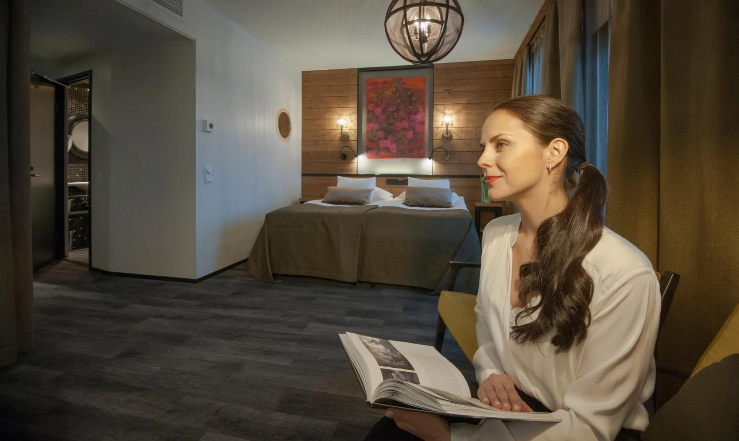 Bed in Hotel Aateli Hillside