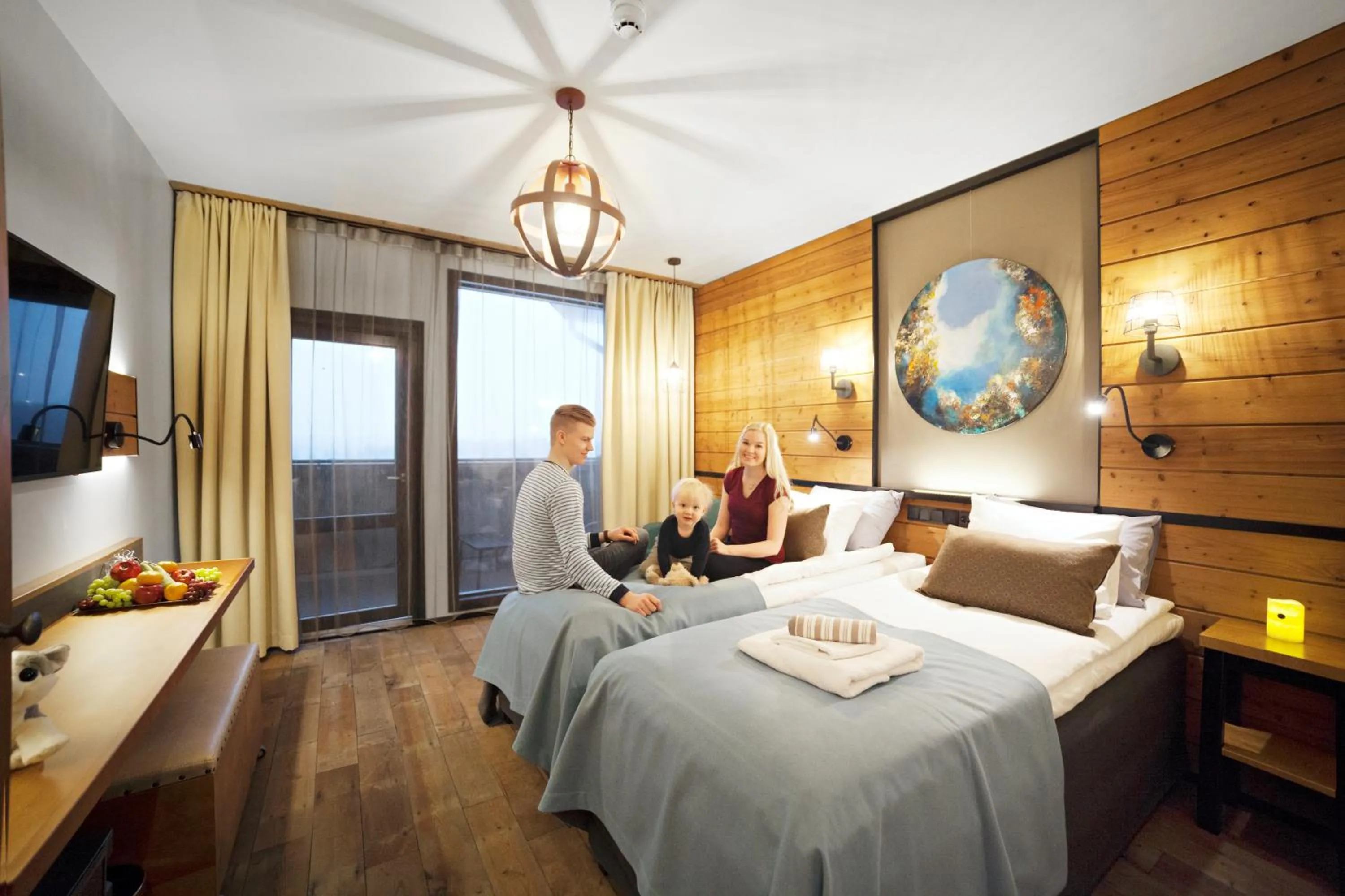 Bed in Hotel Aateli Hillside