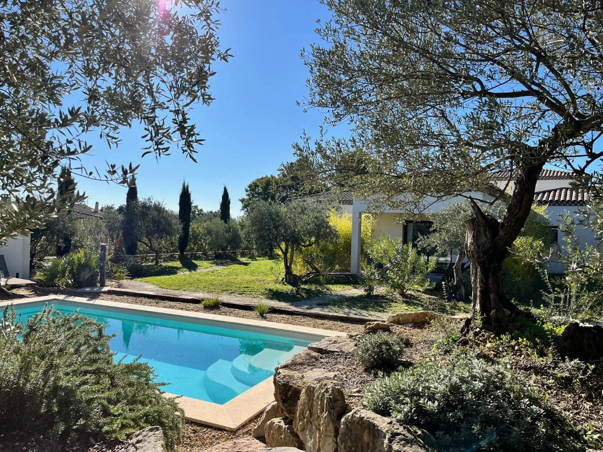 Swimming pool in La Villa Aux Oliviers