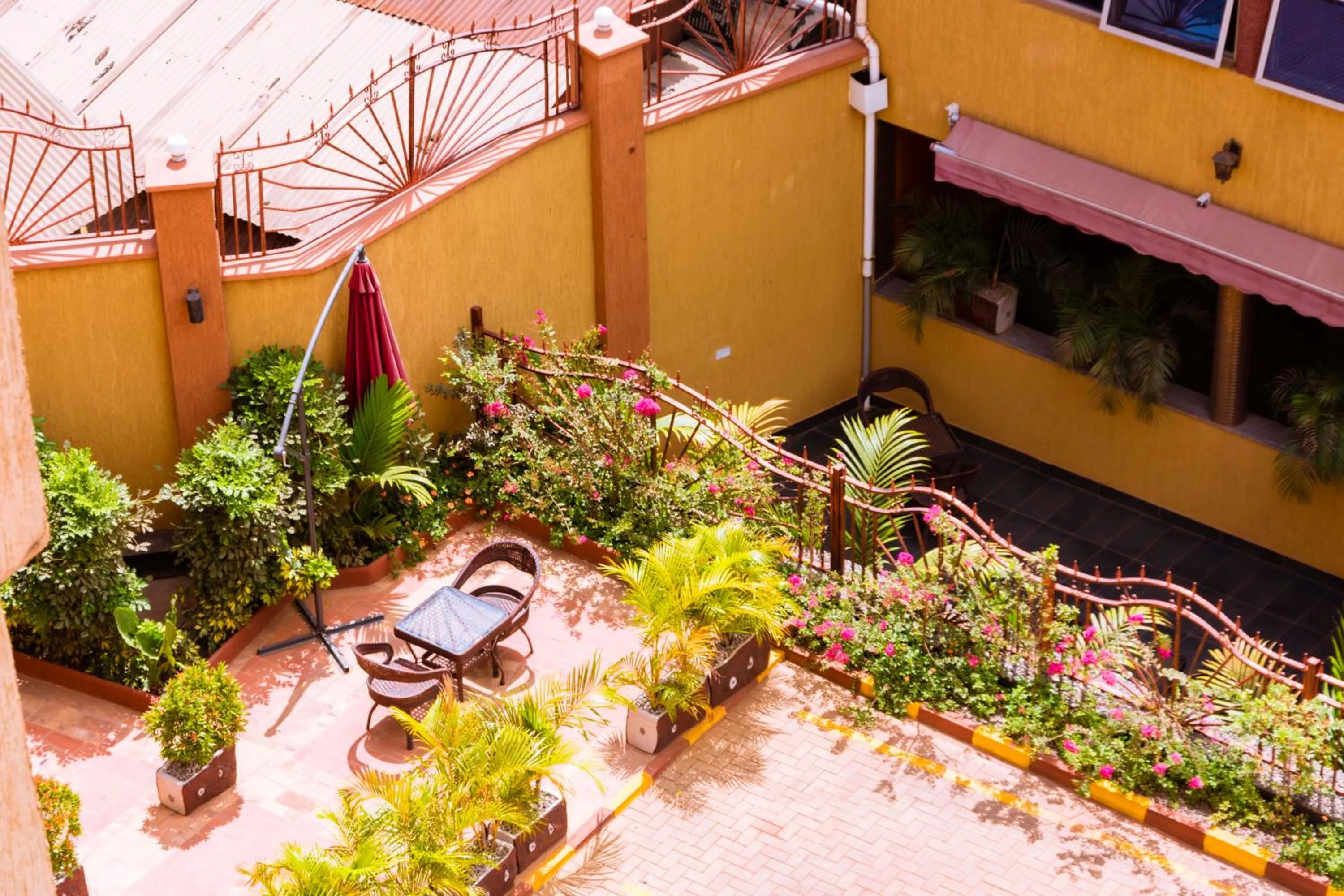 Patio in G-One Hotel Kampala