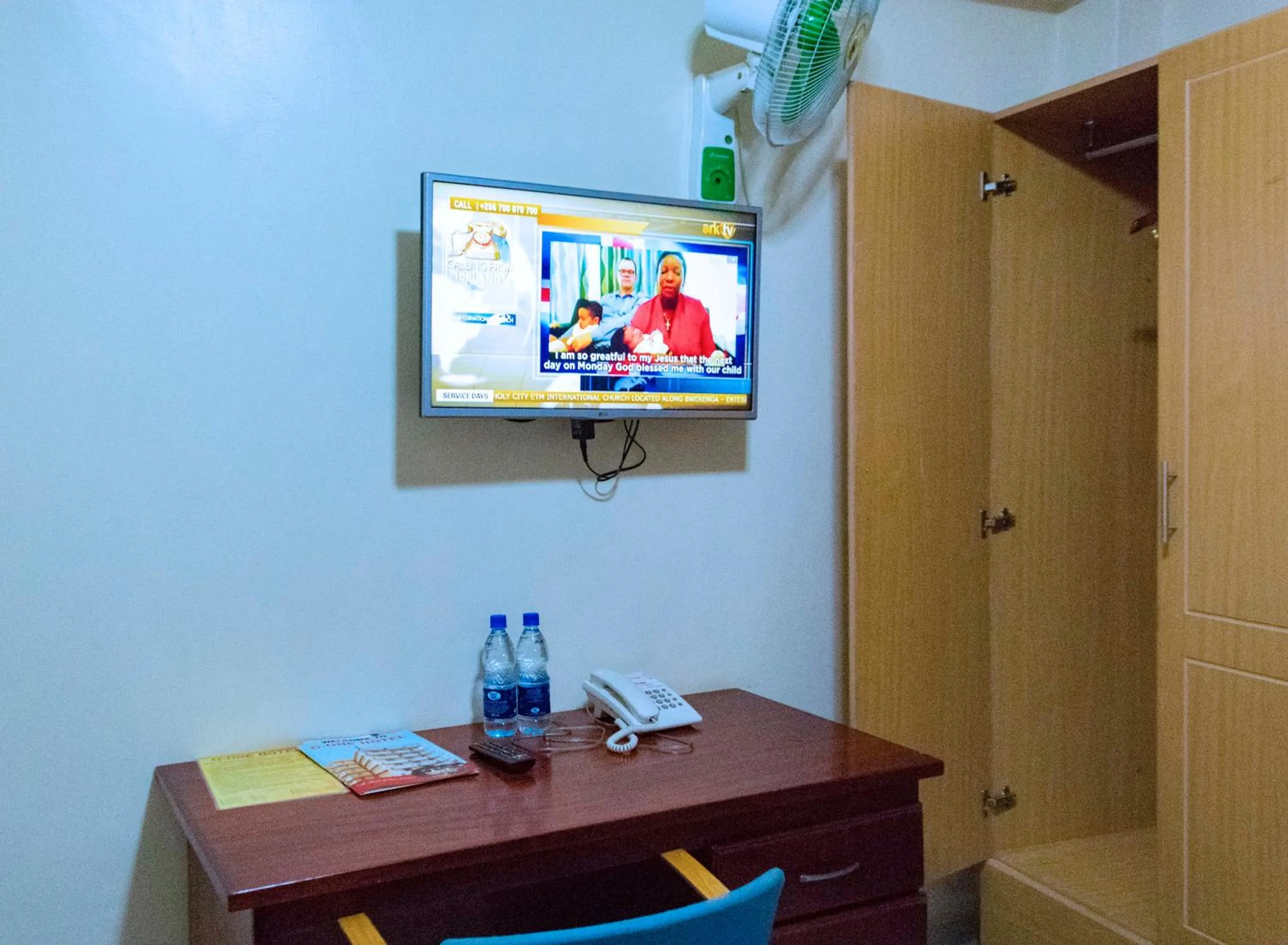 TV and multimedia in G-One Hotel Kampala