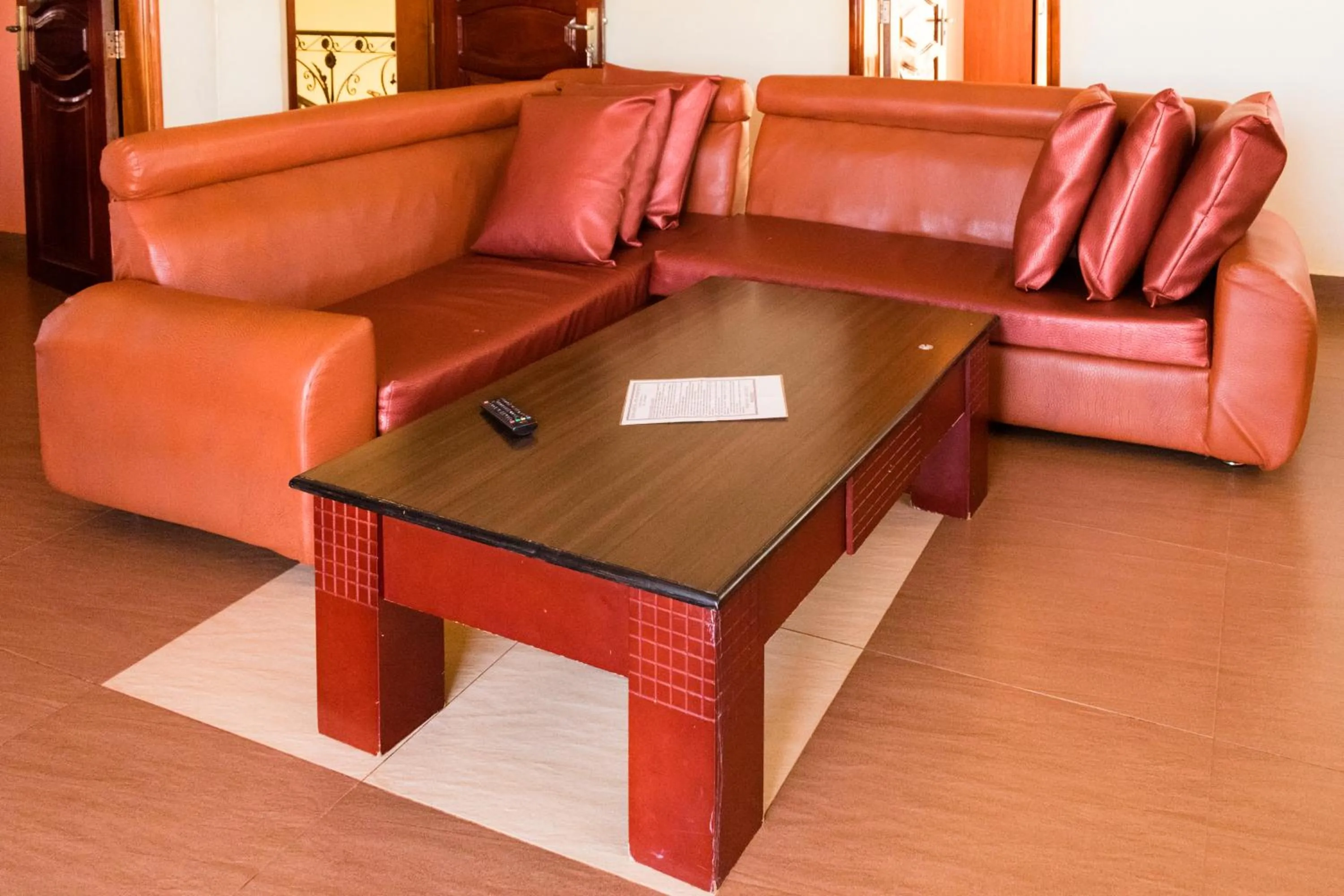Living room in Olina Hotel and Apartments Kampala