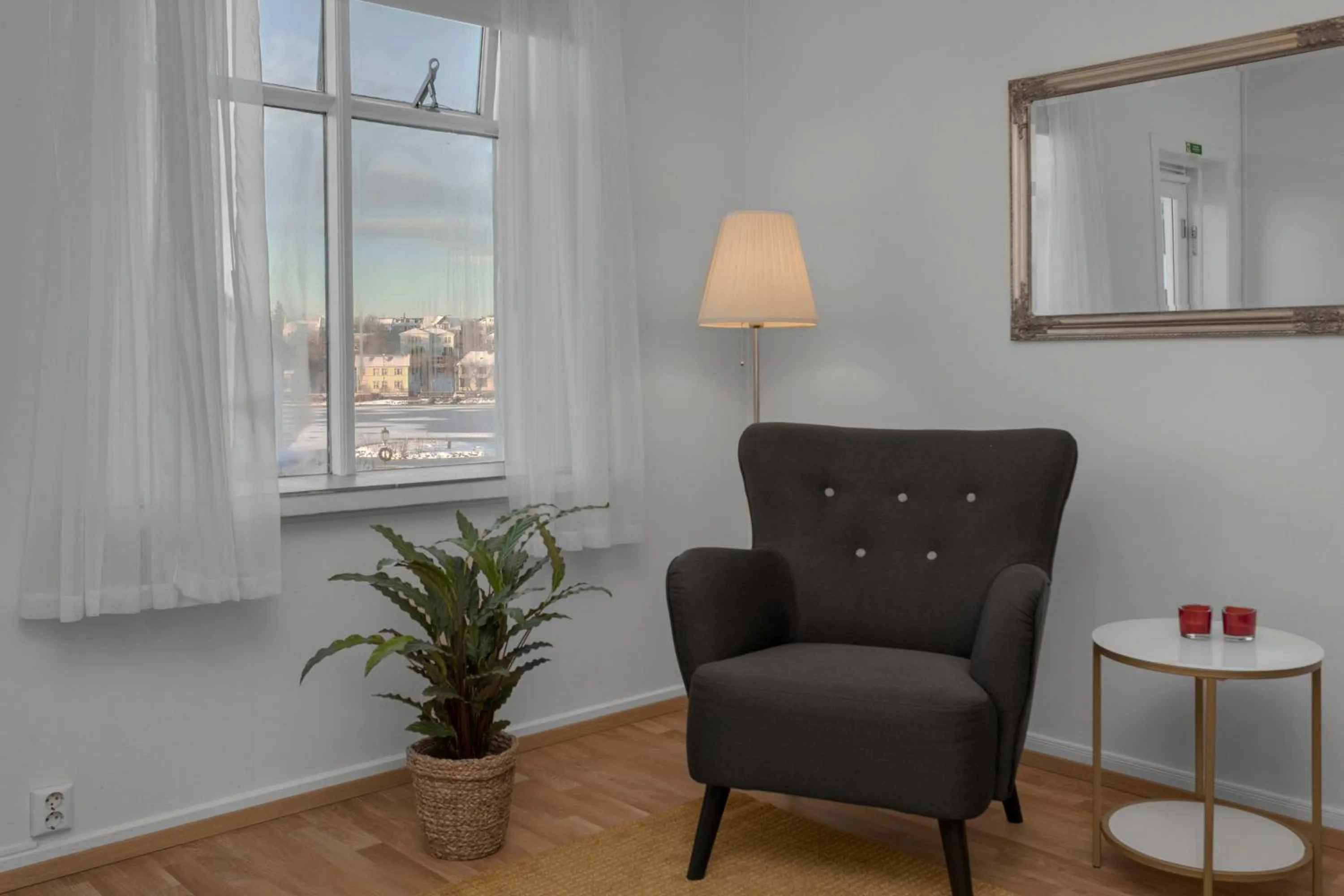 Living room in Castle House Luxury Apartments