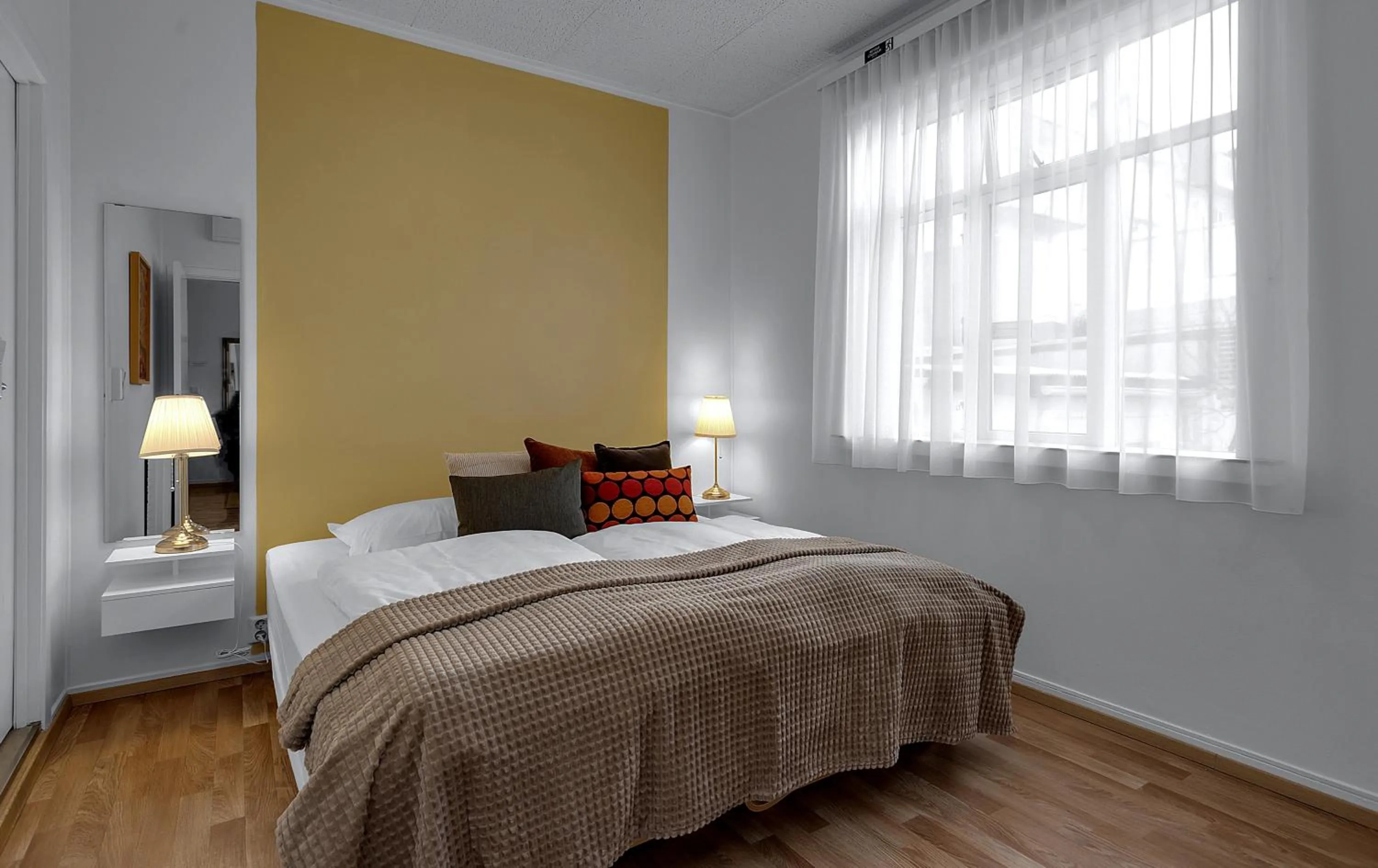 Bed in Castle House Luxury Apartments