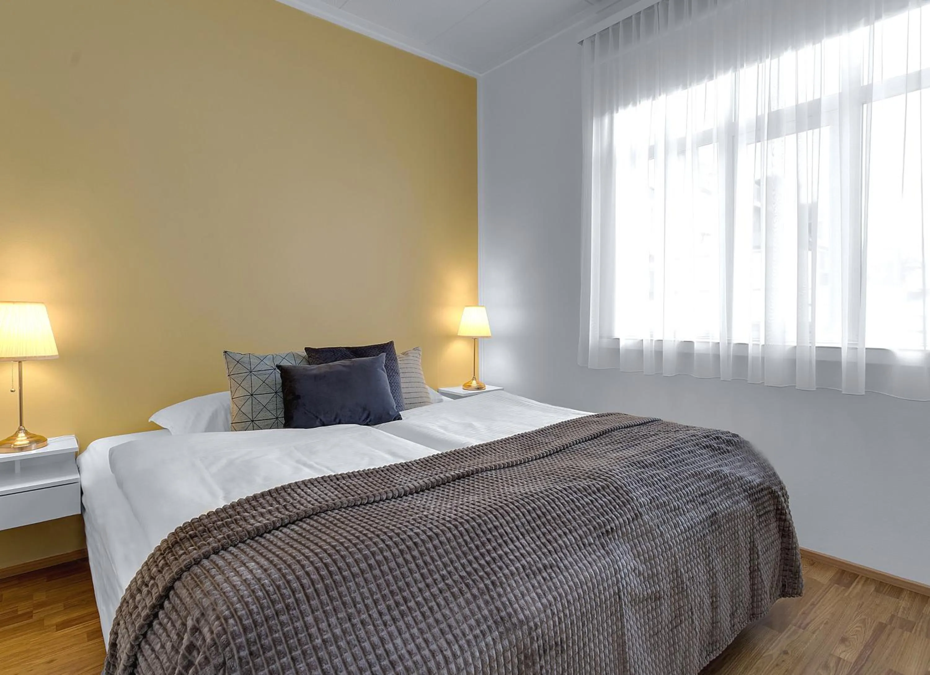 Bed in Castle House Luxury Apartments