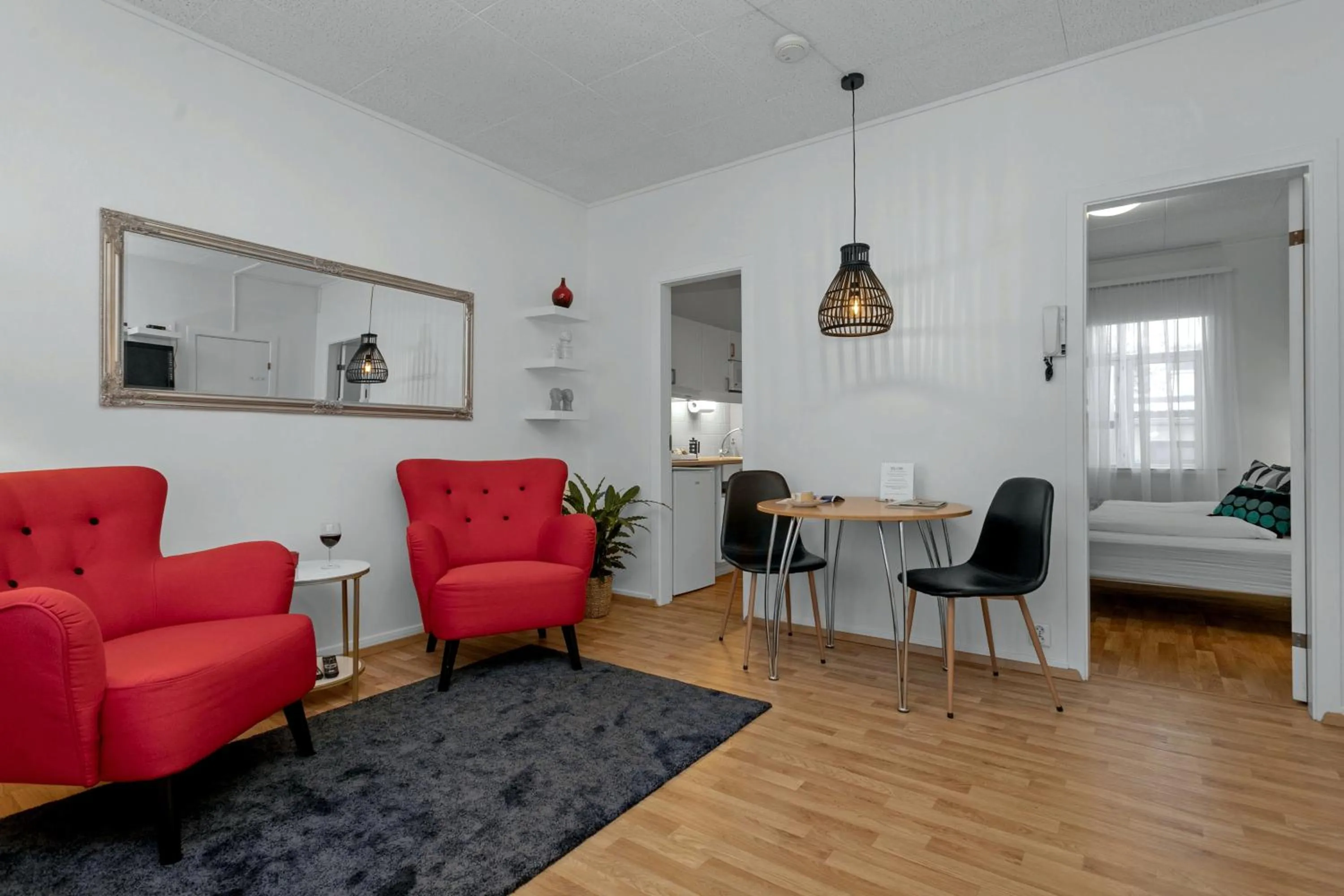 Living room in Castle House Luxury Apartments