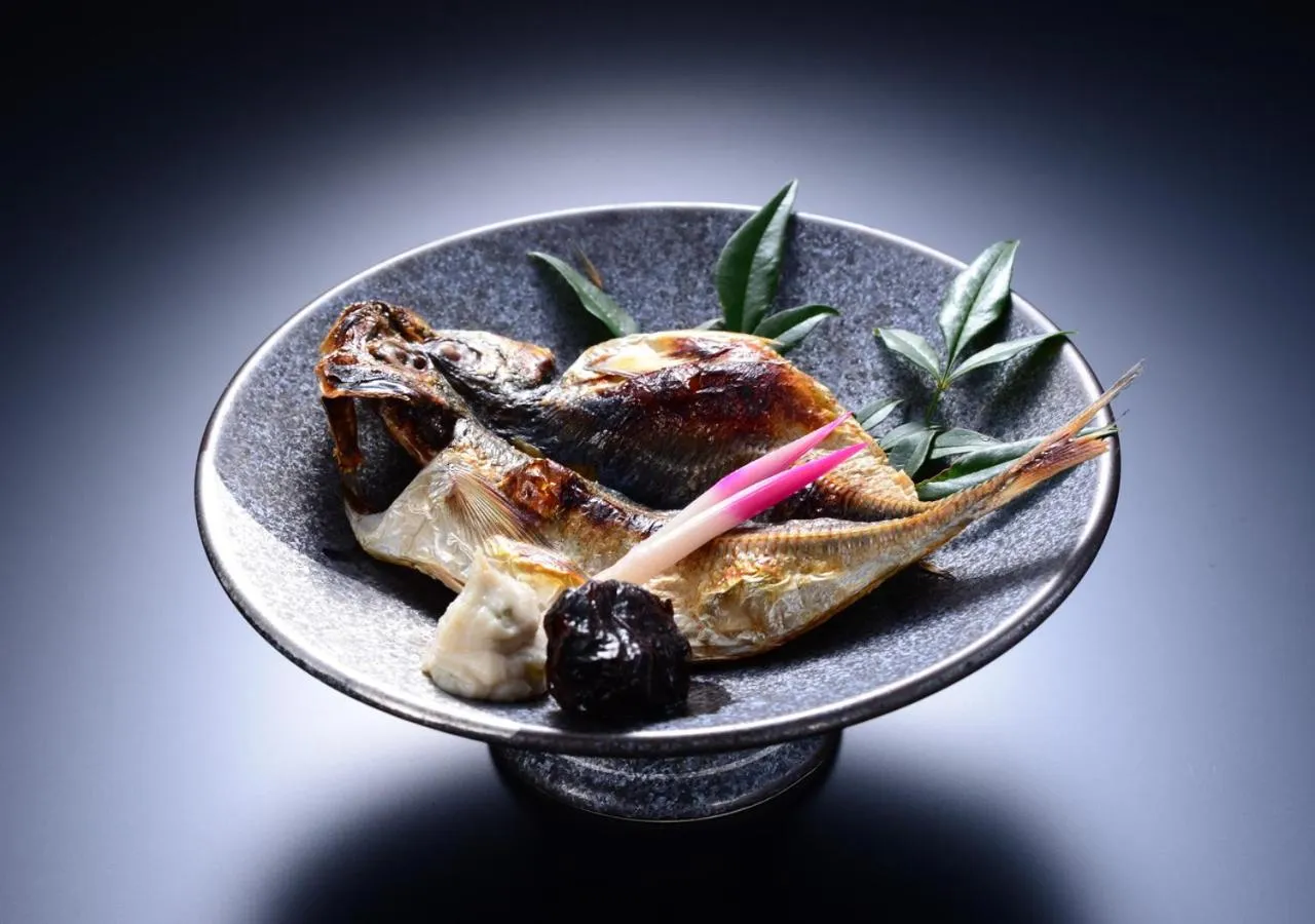 Food close-up in Balinese onsen ryokan Hakone Airu