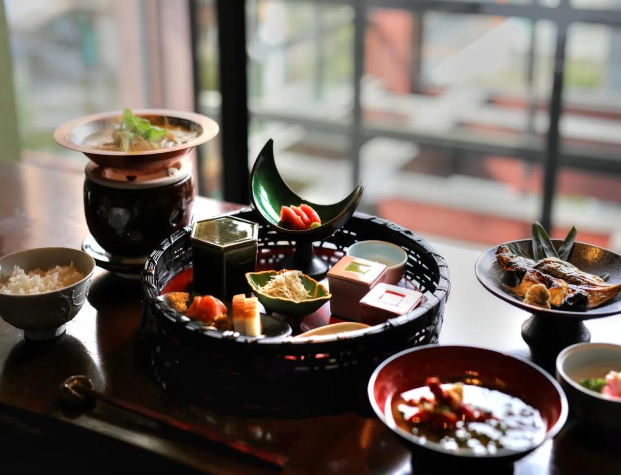 Food close-up in Balinese onsen ryokan Hakone Airu