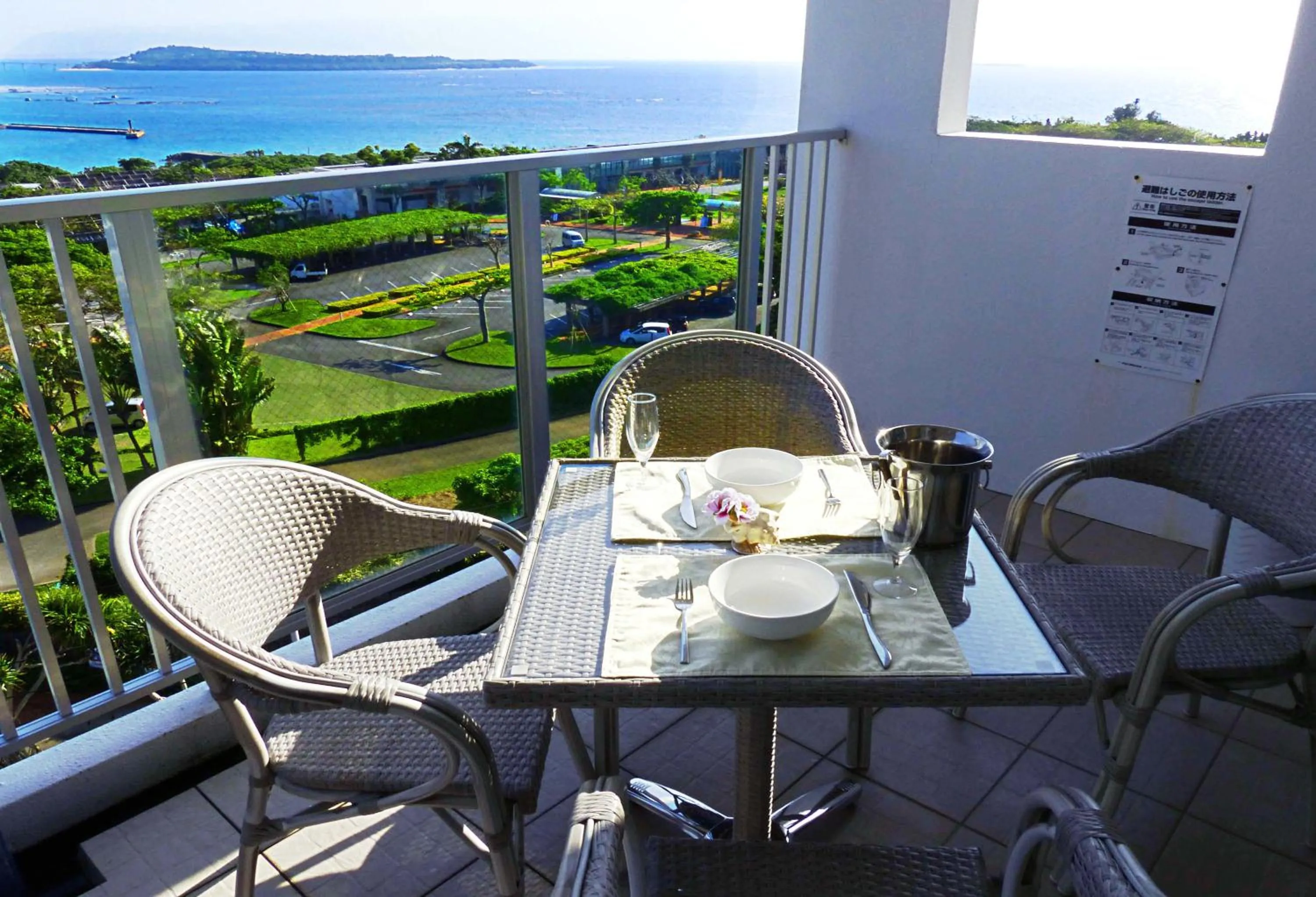 Balcony/Terrace in Ocean Front YAMAKAWA