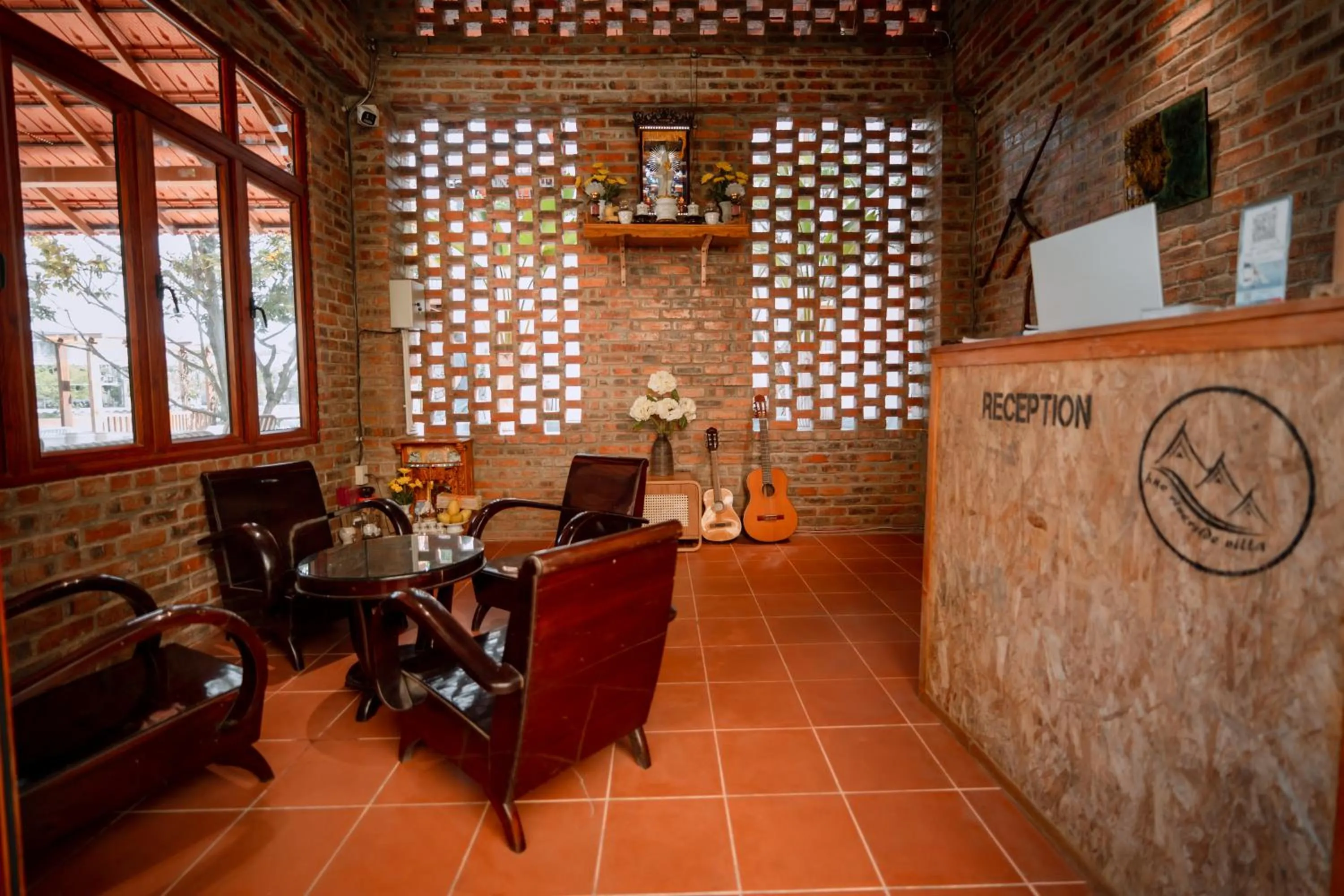 Living room in Hue River Side Villa