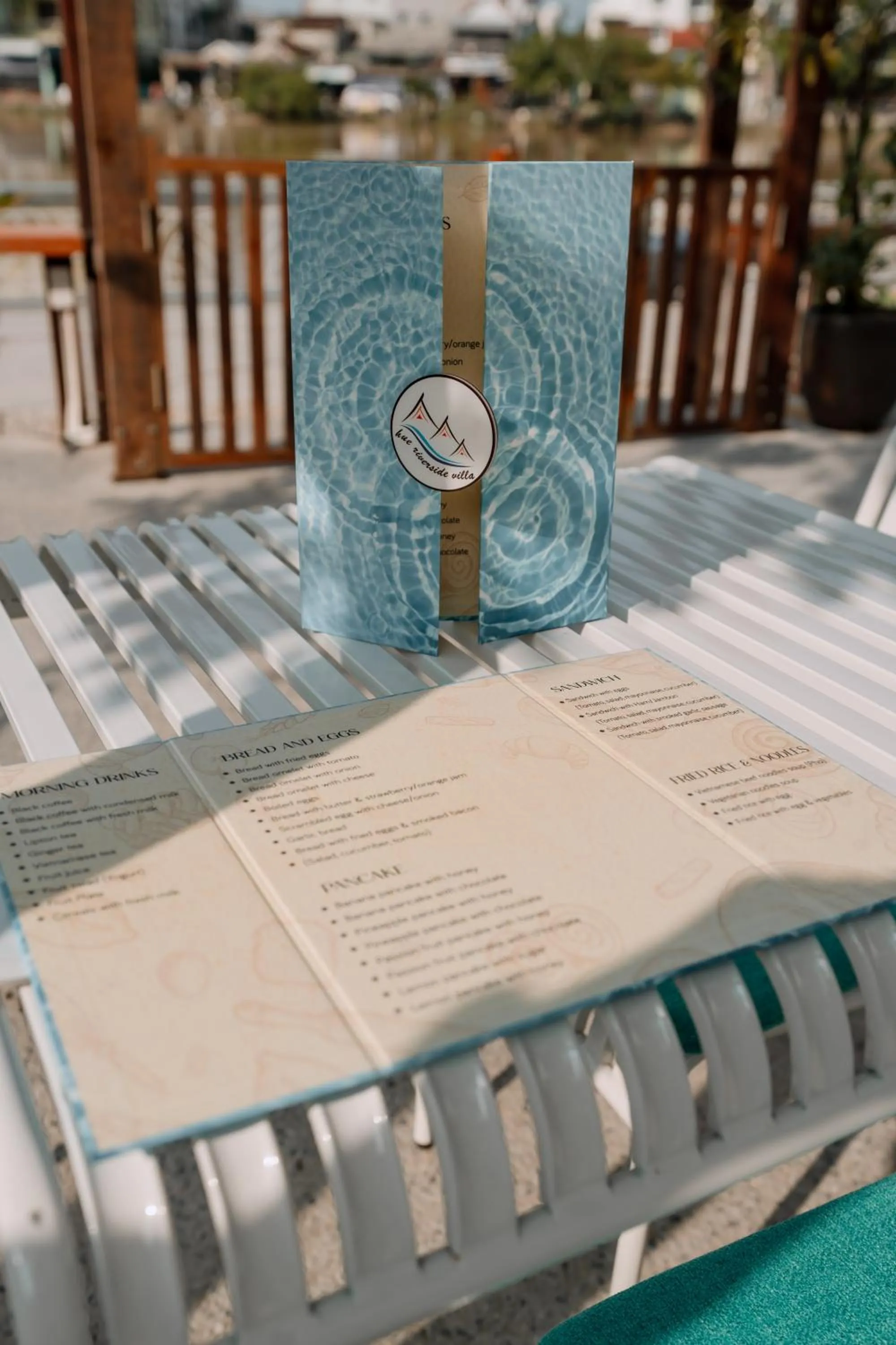 Breakfast in Hue River Side Villa