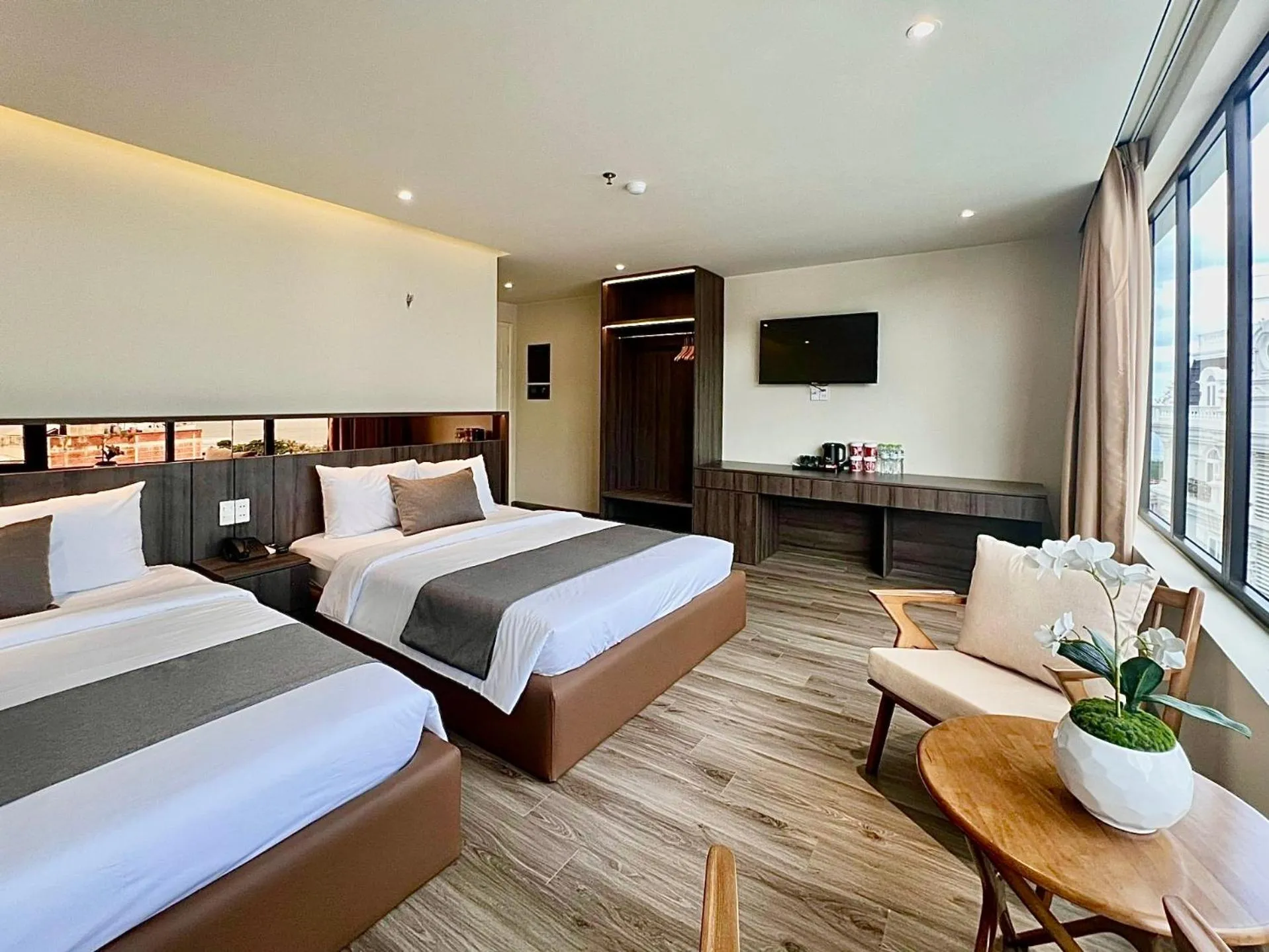 Bed in Hai Long Hotel