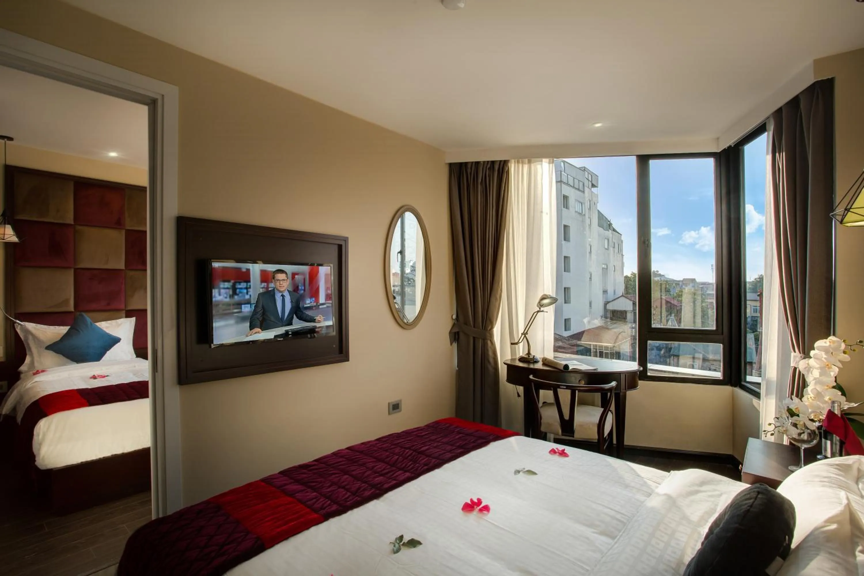 Bedroom, Bed in Hanoi La Storia Hotel