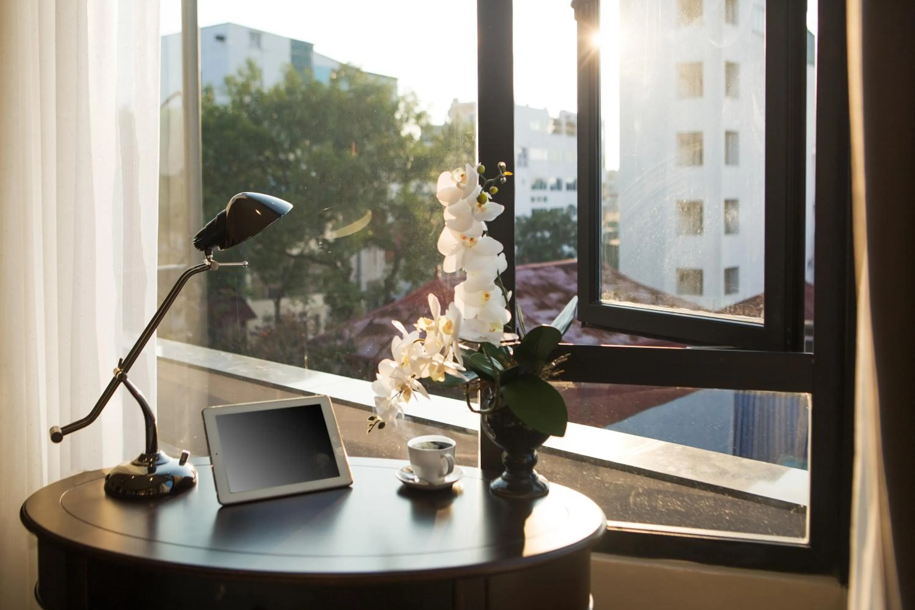 Seating area in Hanoi La Storia Hotel