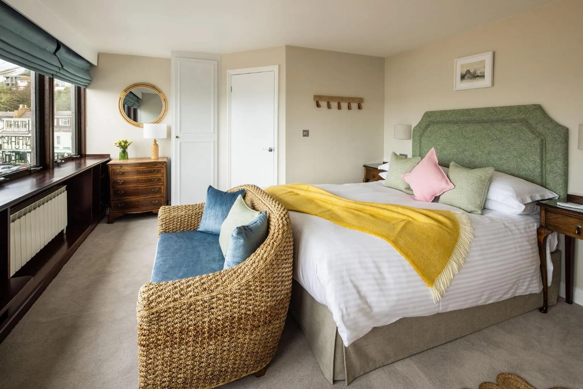 Bed in The Moorings Hotel & Restaurant