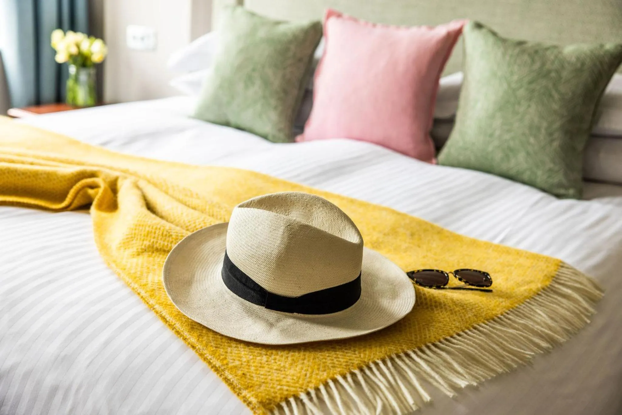 Bed in The Moorings Hotel & Restaurant