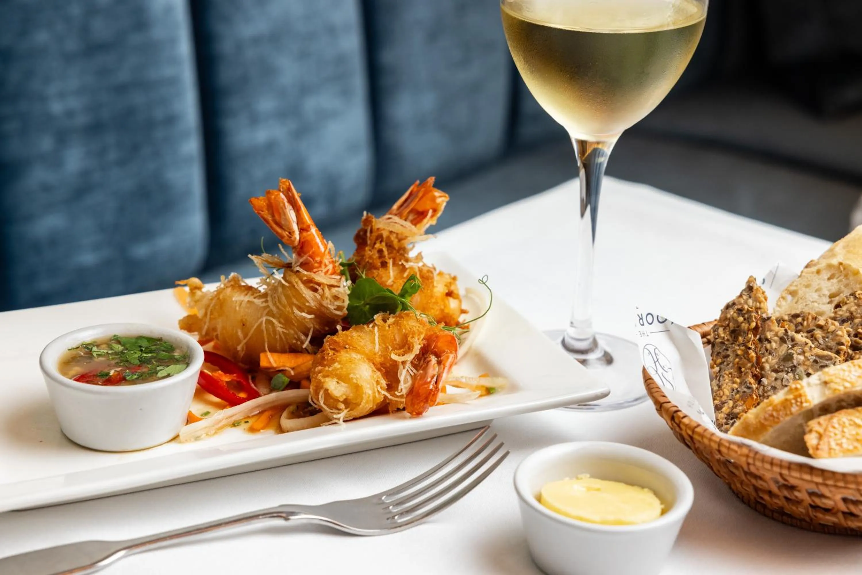 Food and drinks in The Moorings Hotel & Restaurant