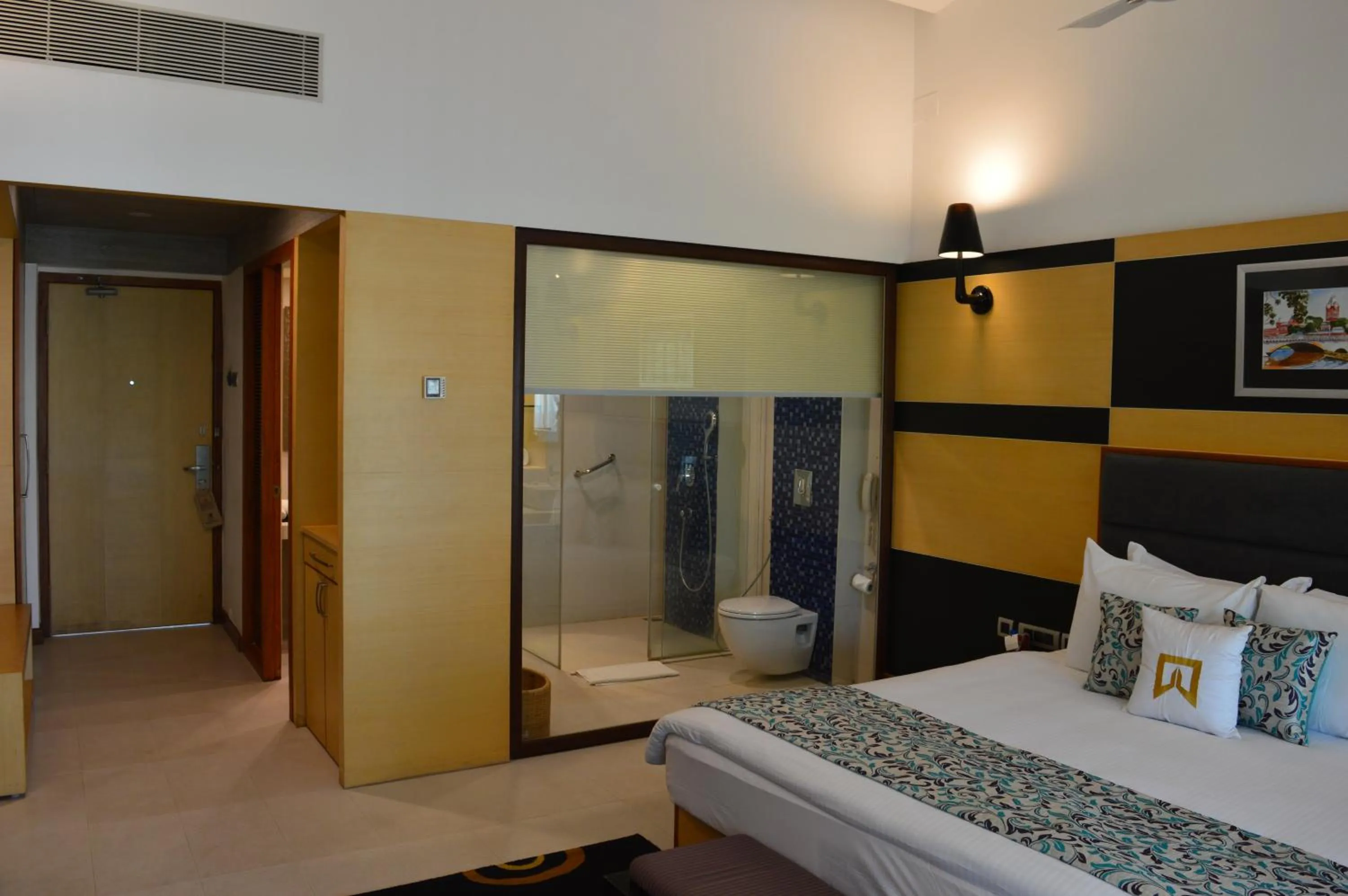Bathroom, Bed in Welcomhotel by ITC Hotels, Kences Palm Beach, Mamallapuram