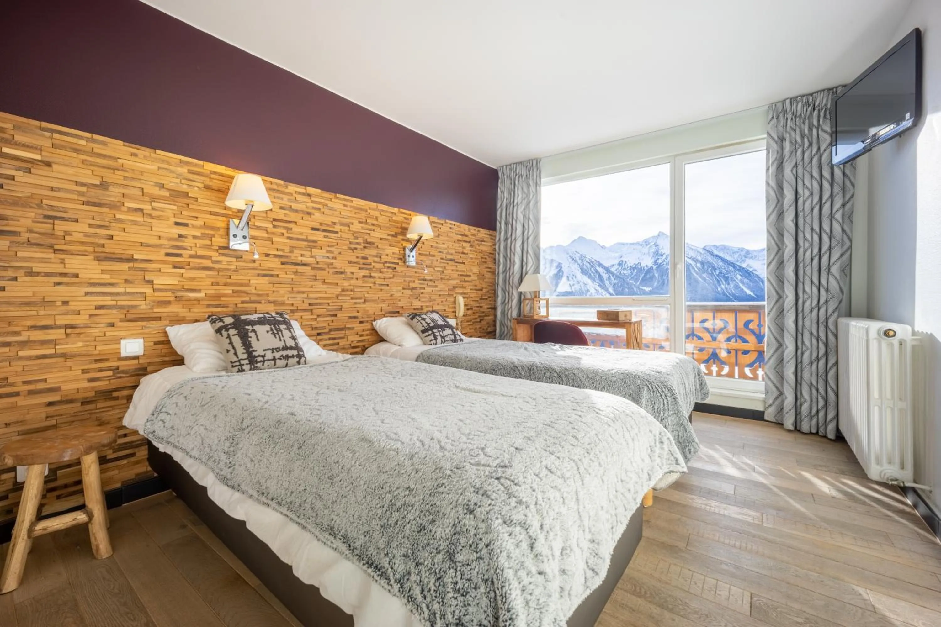 Mountain view, Bed in Le Christiania