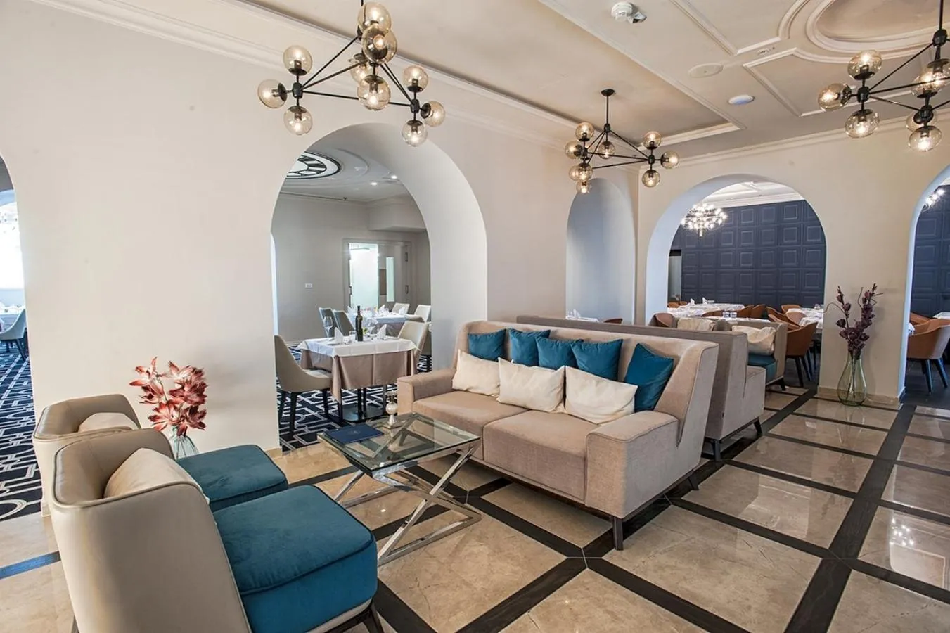 Lobby or reception in Grand Hotel Slavia