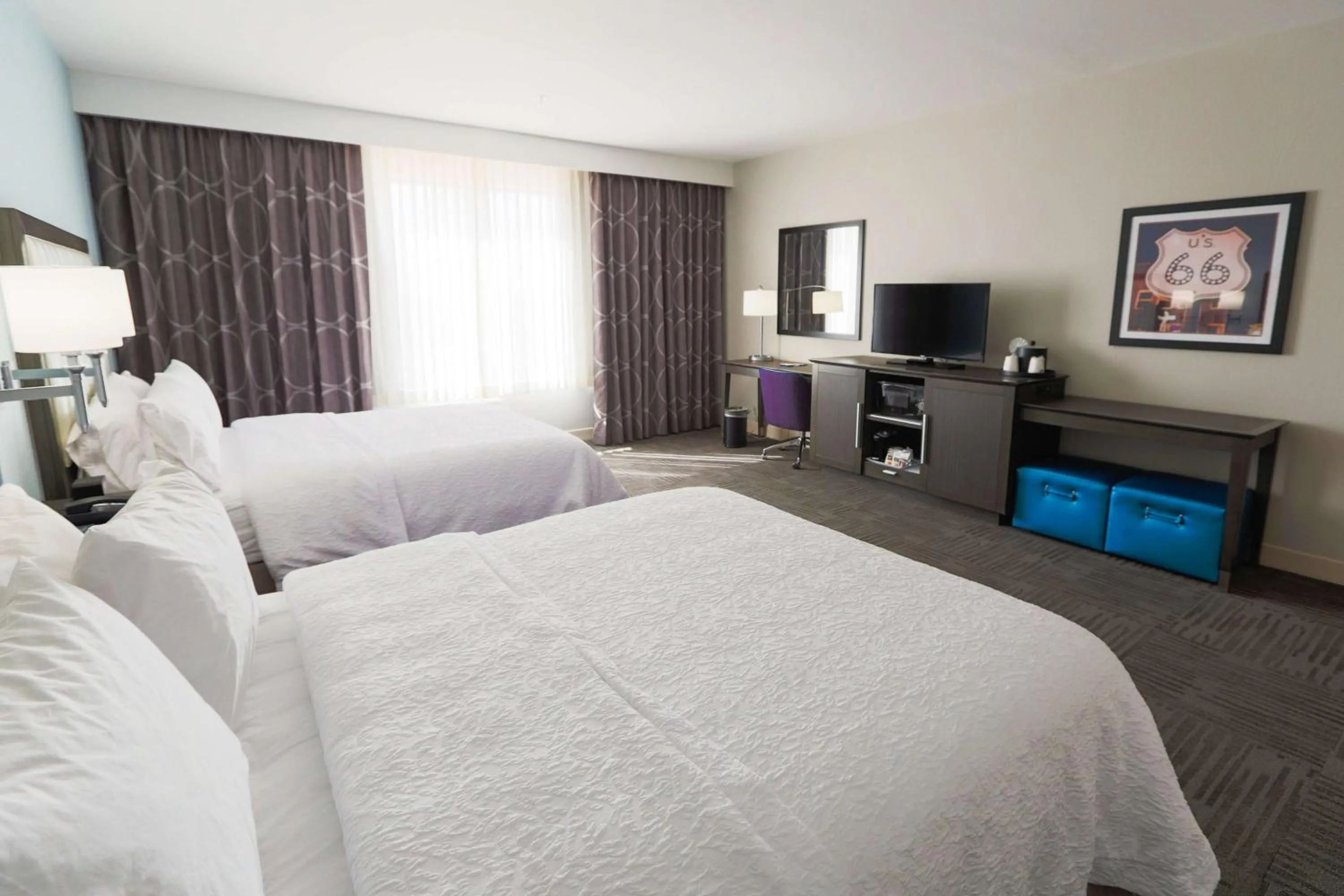 Bed in Hampton Inn El Reno Ok