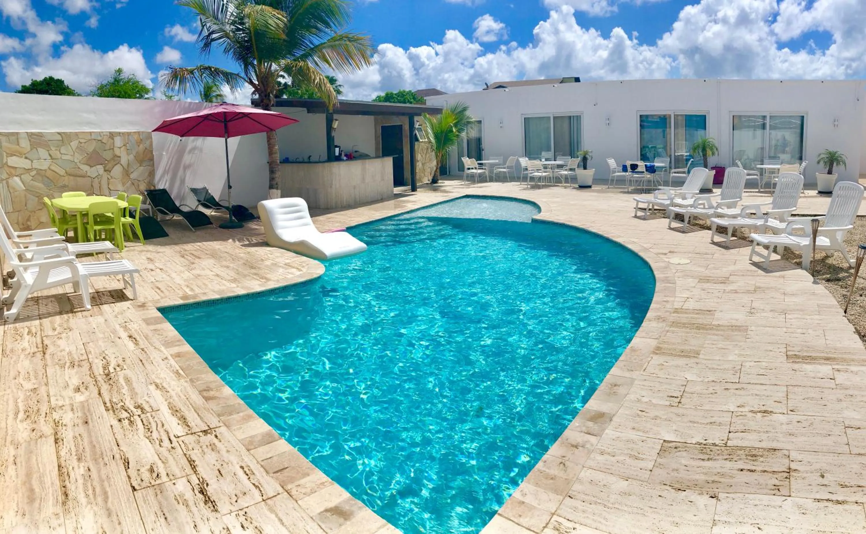 Pool view in Genesis Apartments