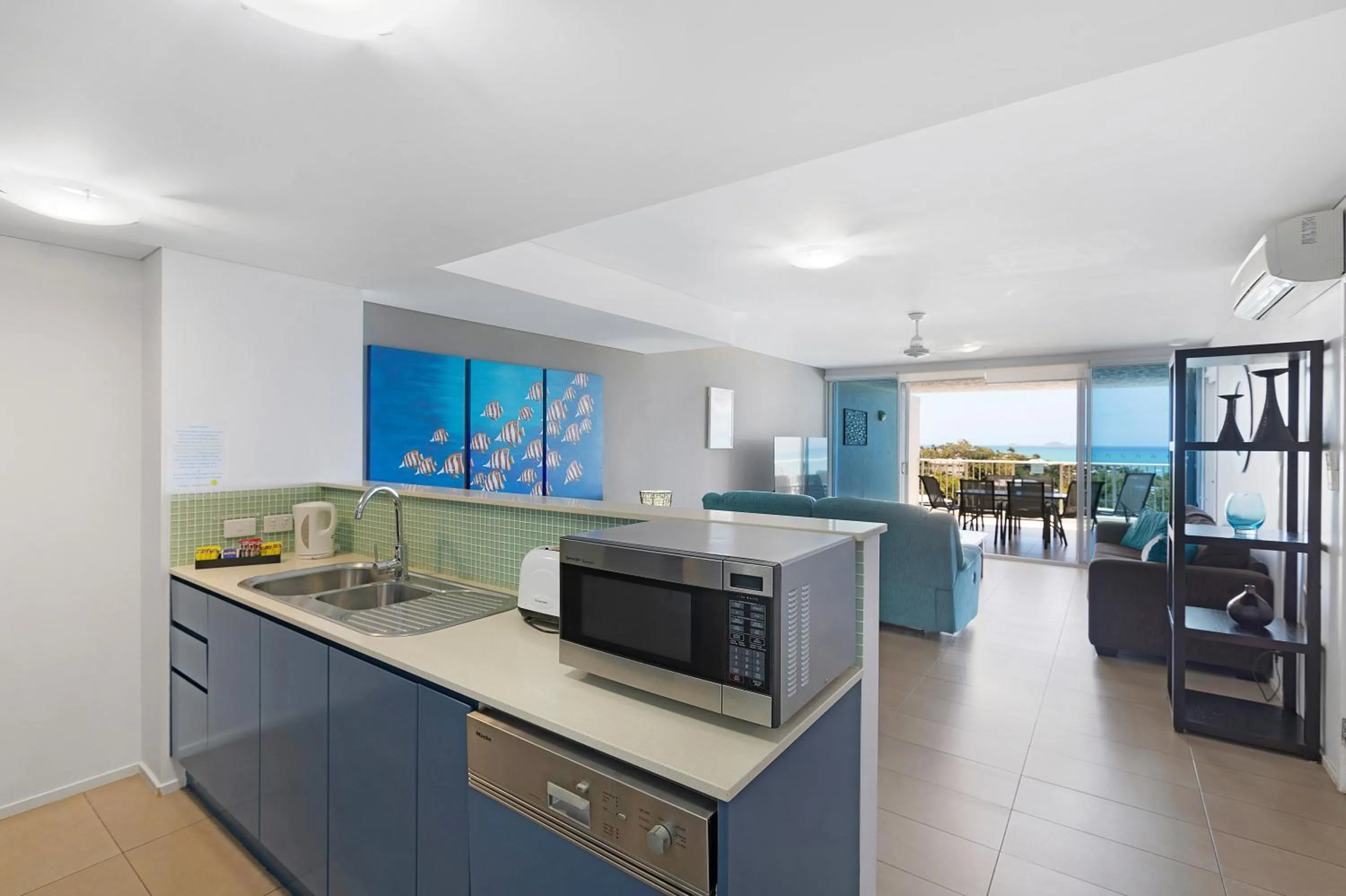 Kitchen or kitchenette in Azure Sea Whitsunday Resort