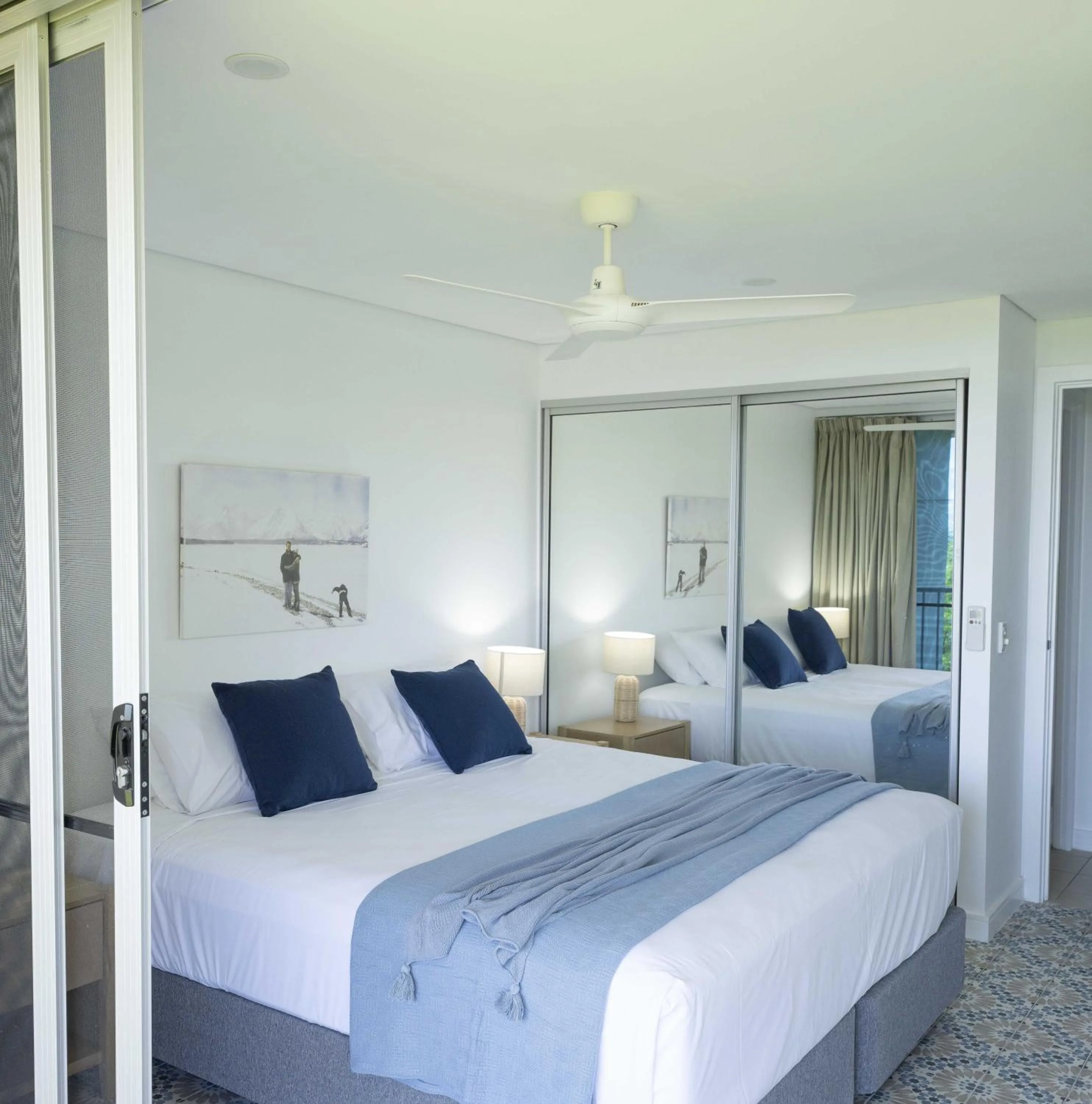 Bed in Azure Sea Whitsunday Resort