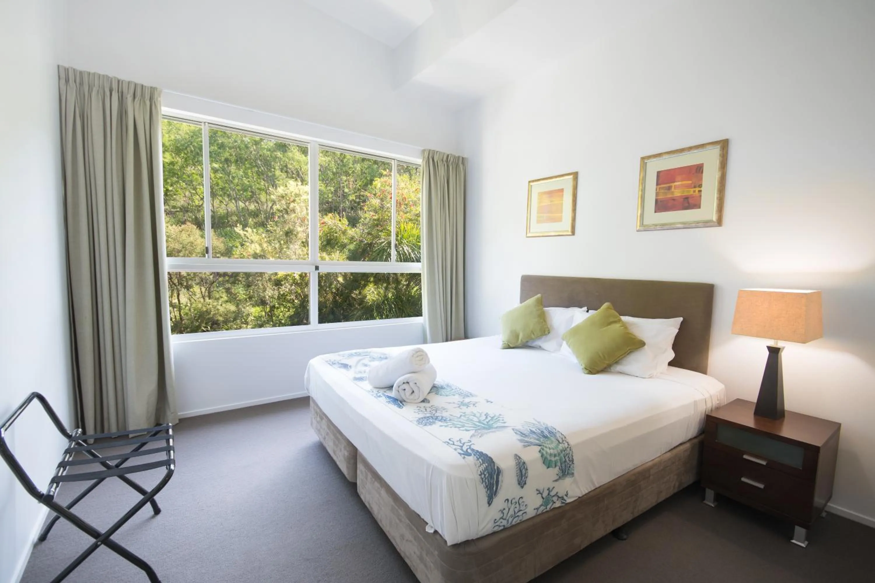 Bed in Azure Sea Whitsunday Resort