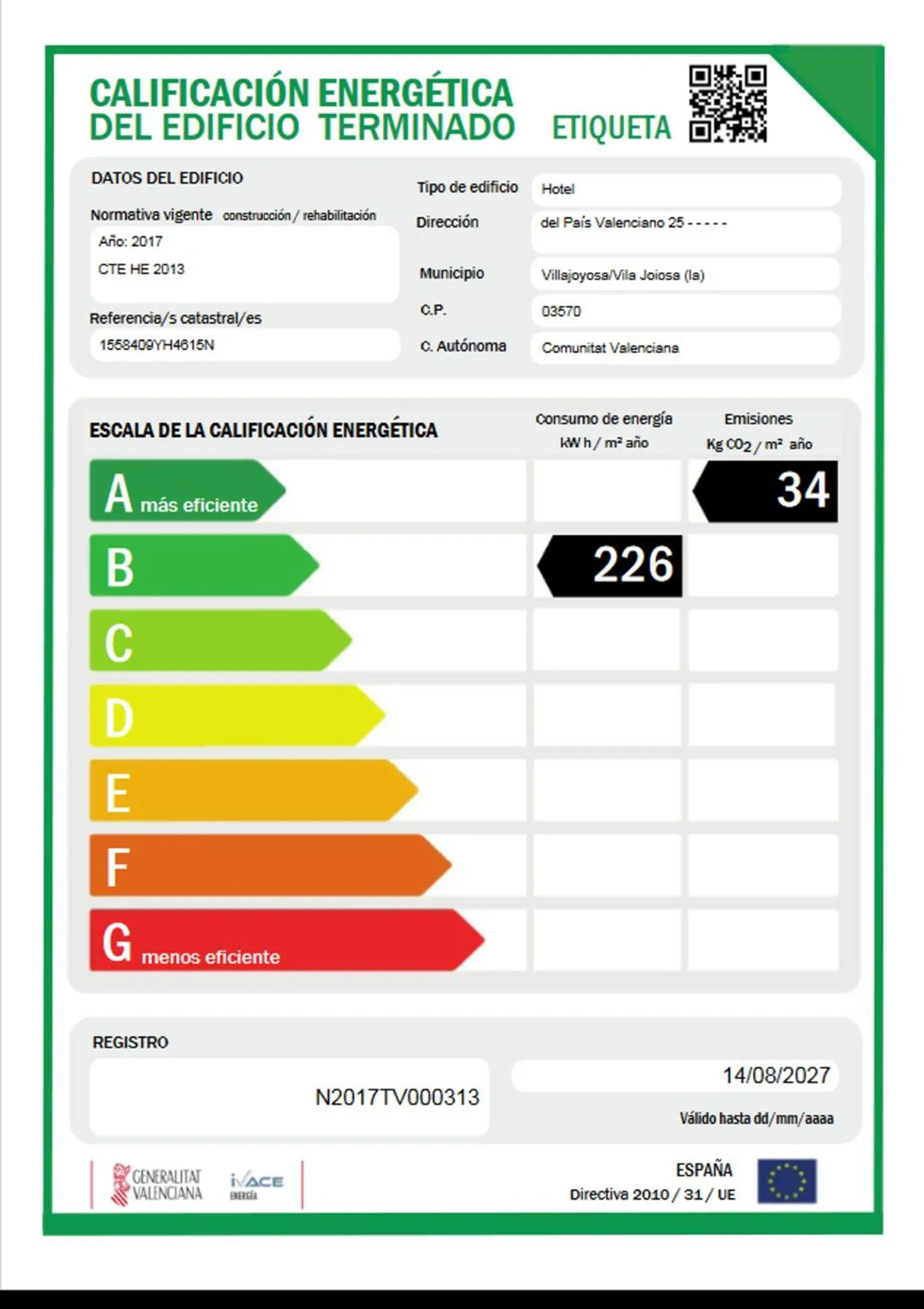 Certificate/Award in Hotel Censal