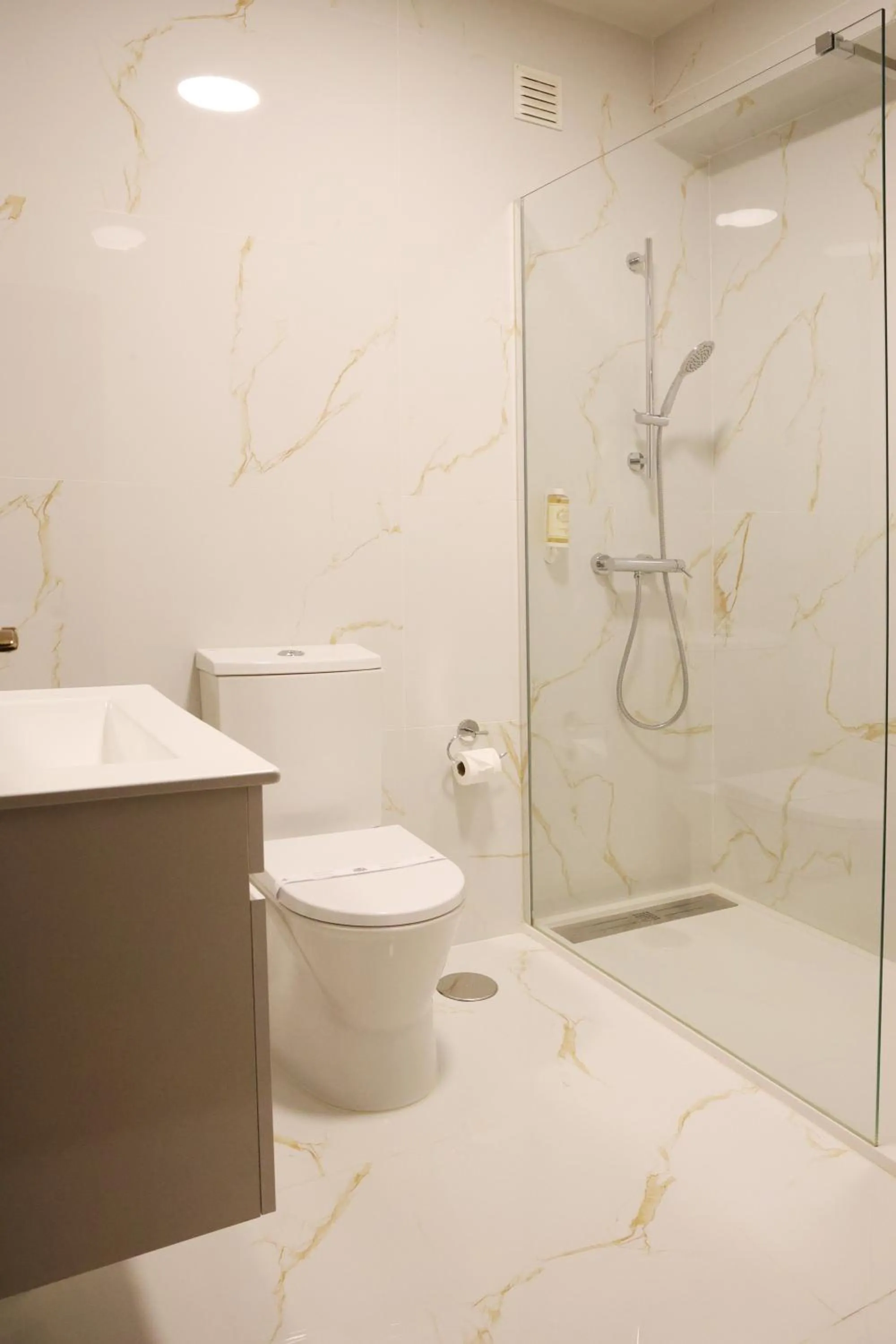 Shower in Hotel Ribadouro