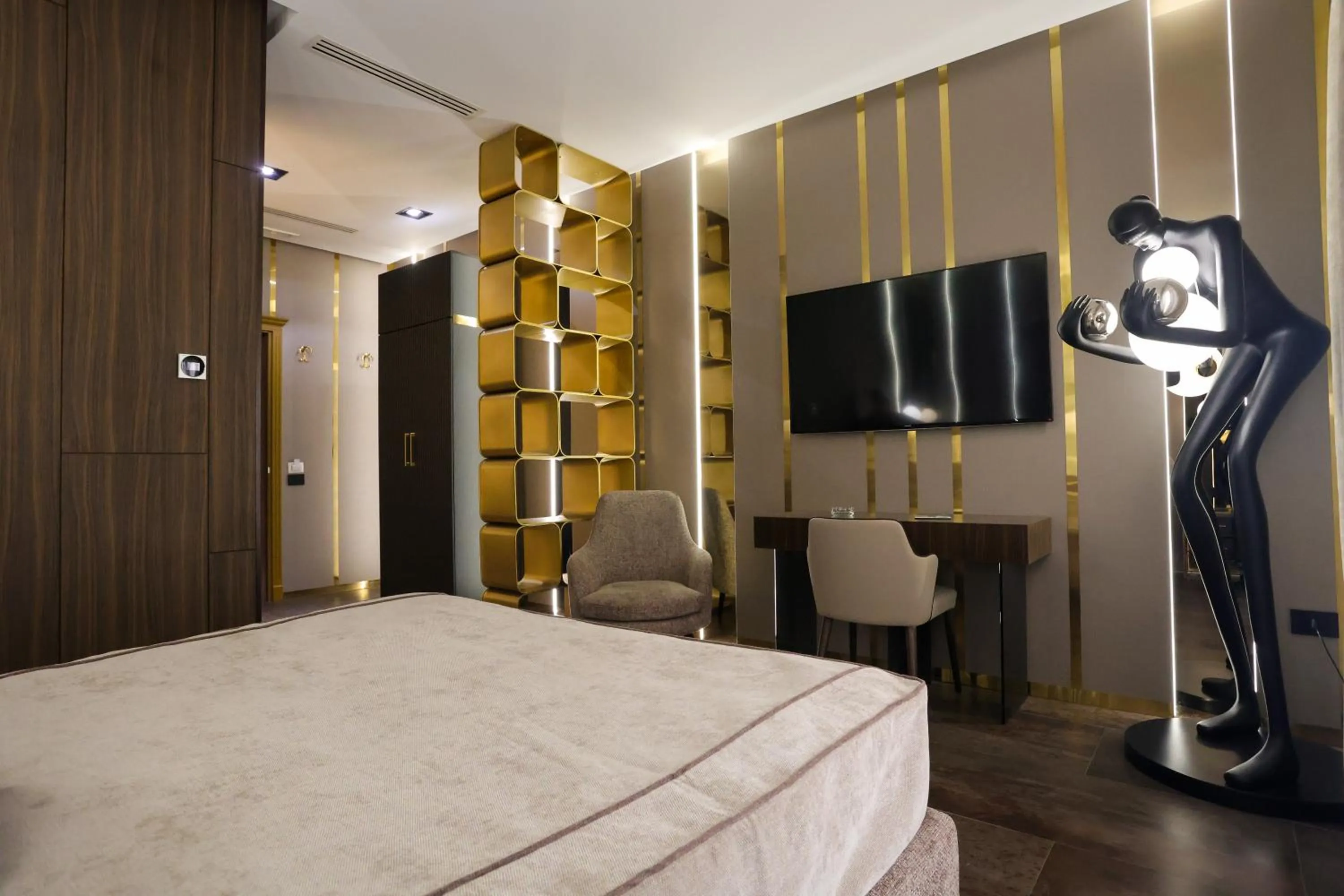 Bed in Hotel Art Al Boschetto