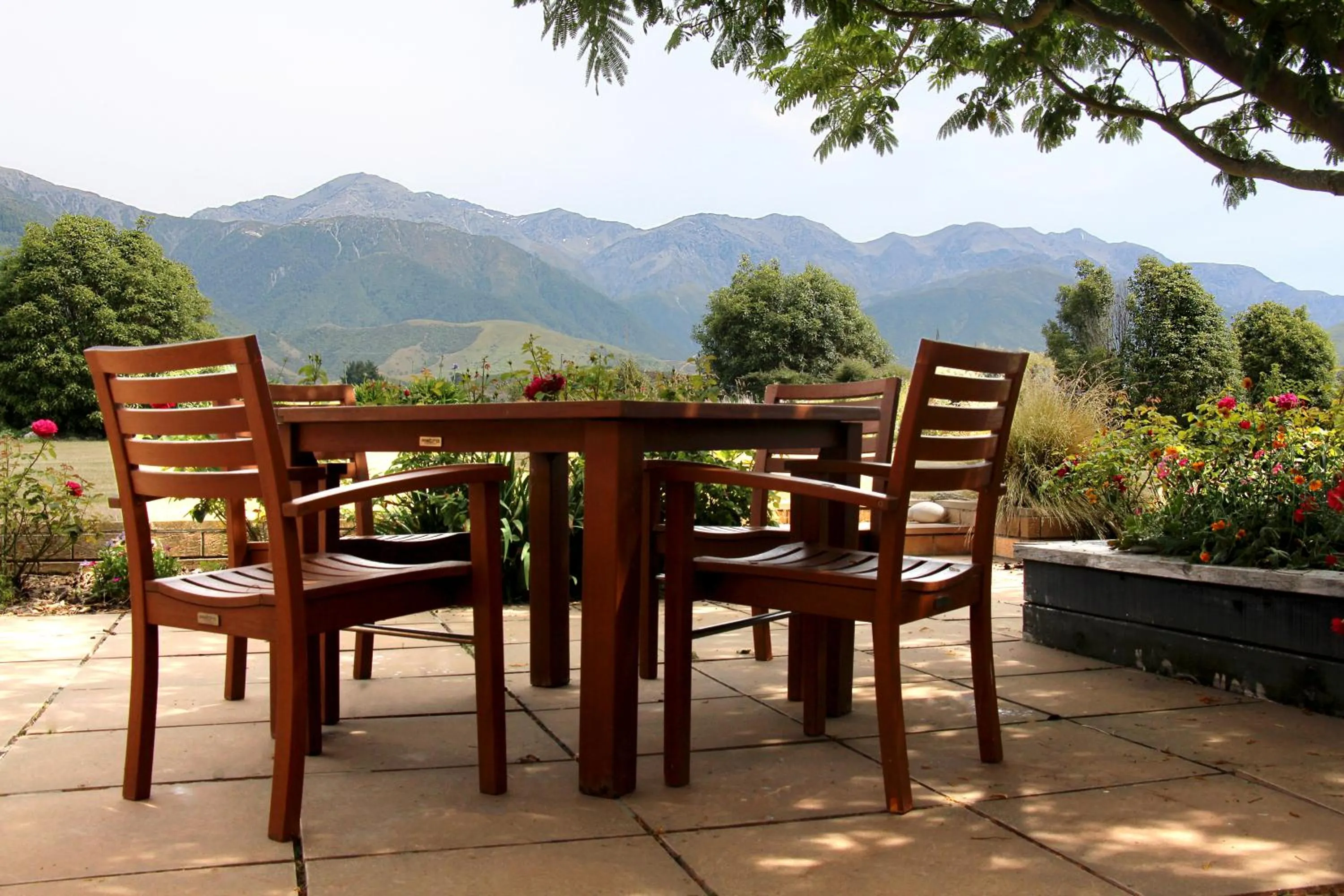 Patio in Awatea Country Bed & Breakfast
