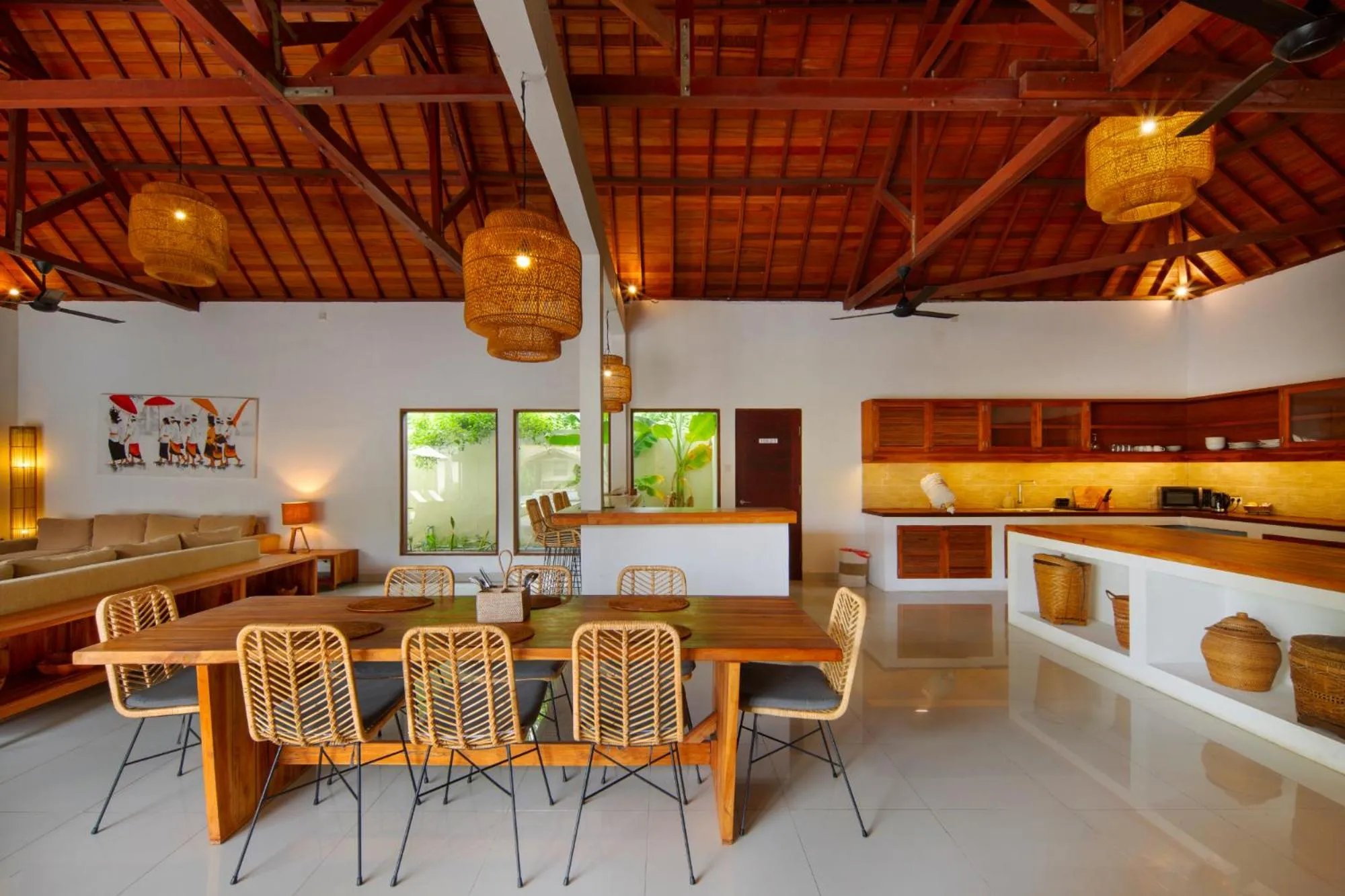 Living room in Utara Villas