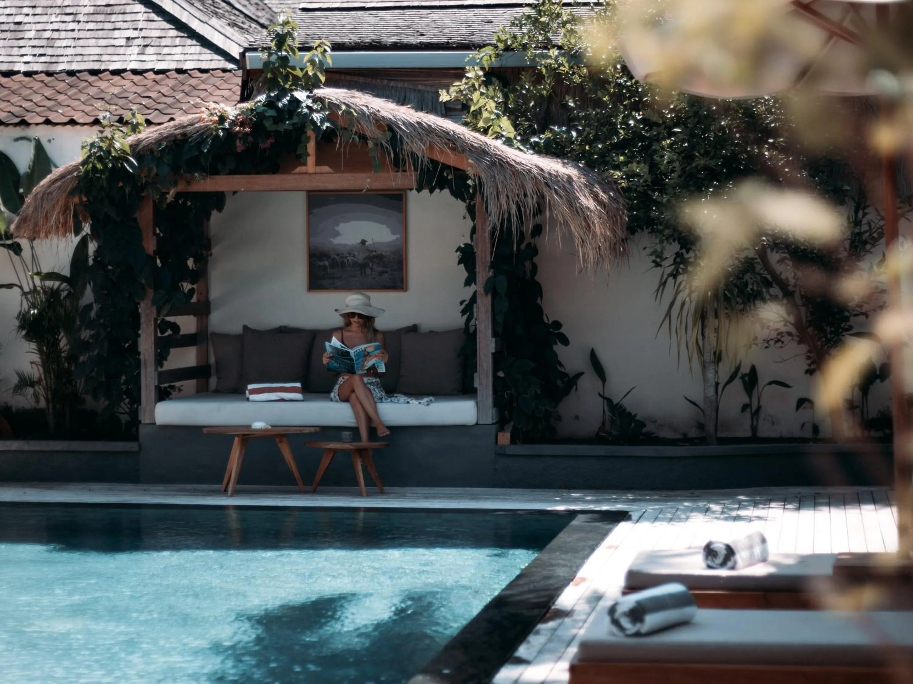 Seating area in Utara Villas