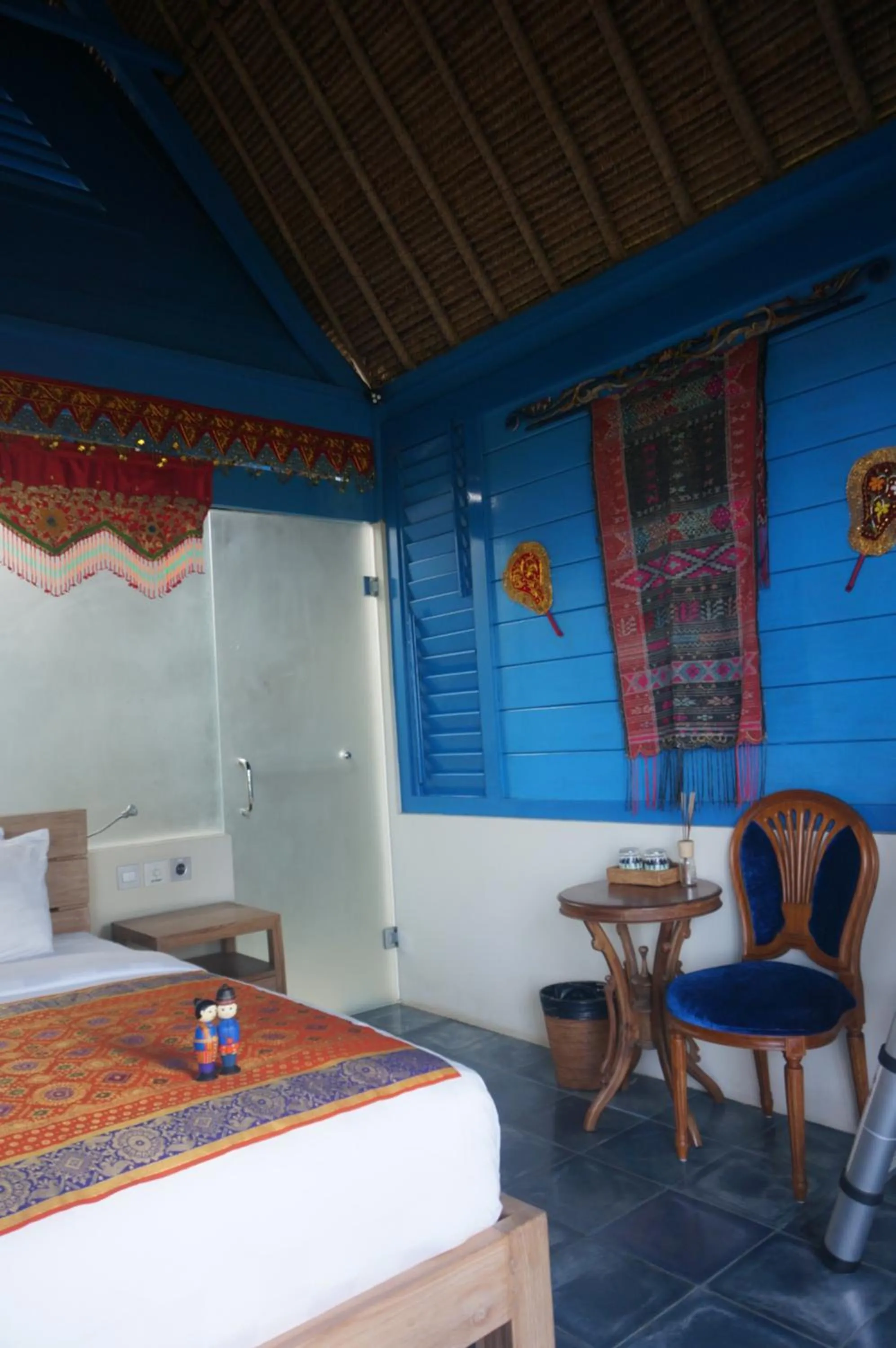 Bed in Manggis Garden Dive Resort