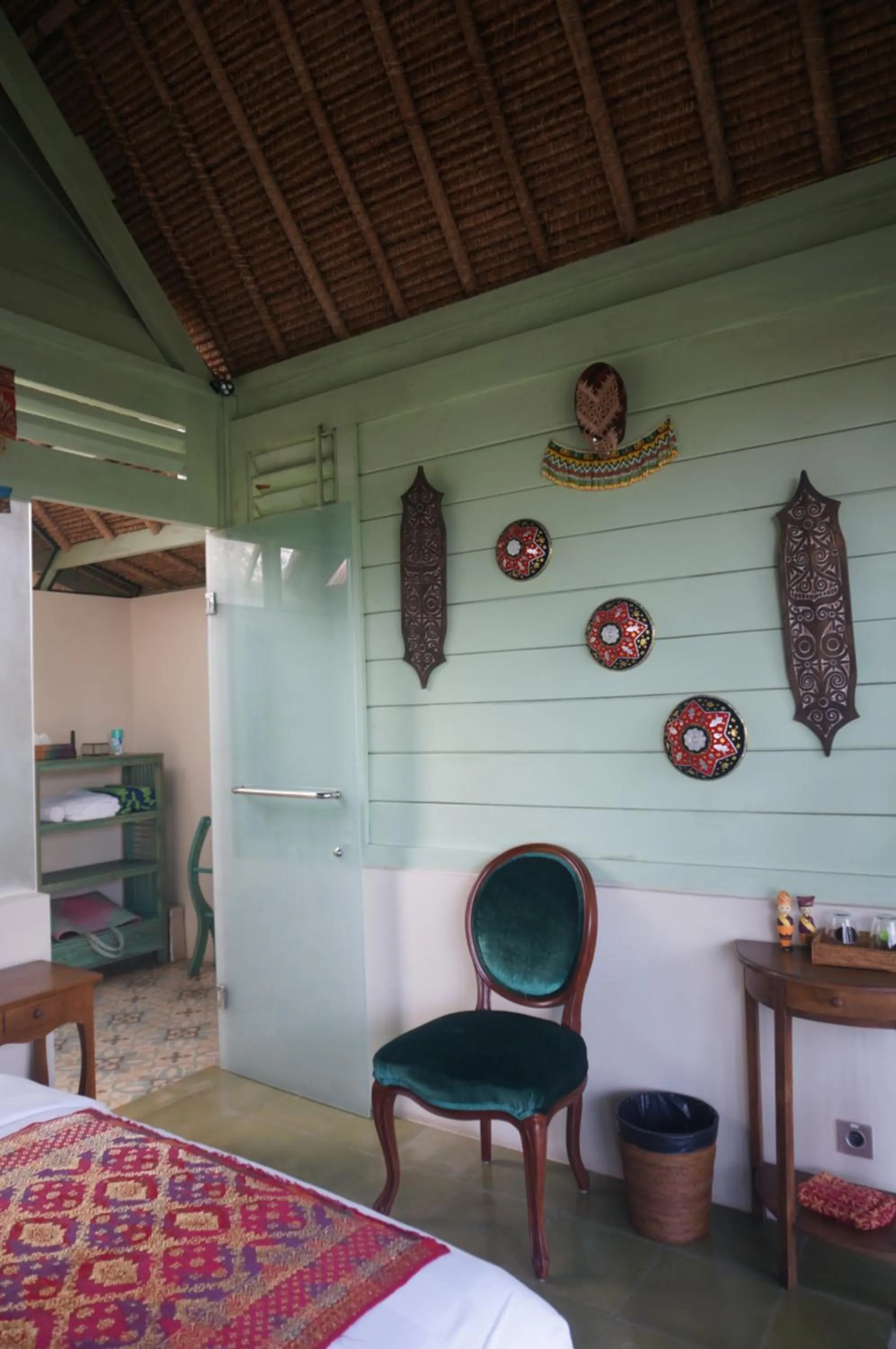 Bed in Manggis Garden Dive Resort