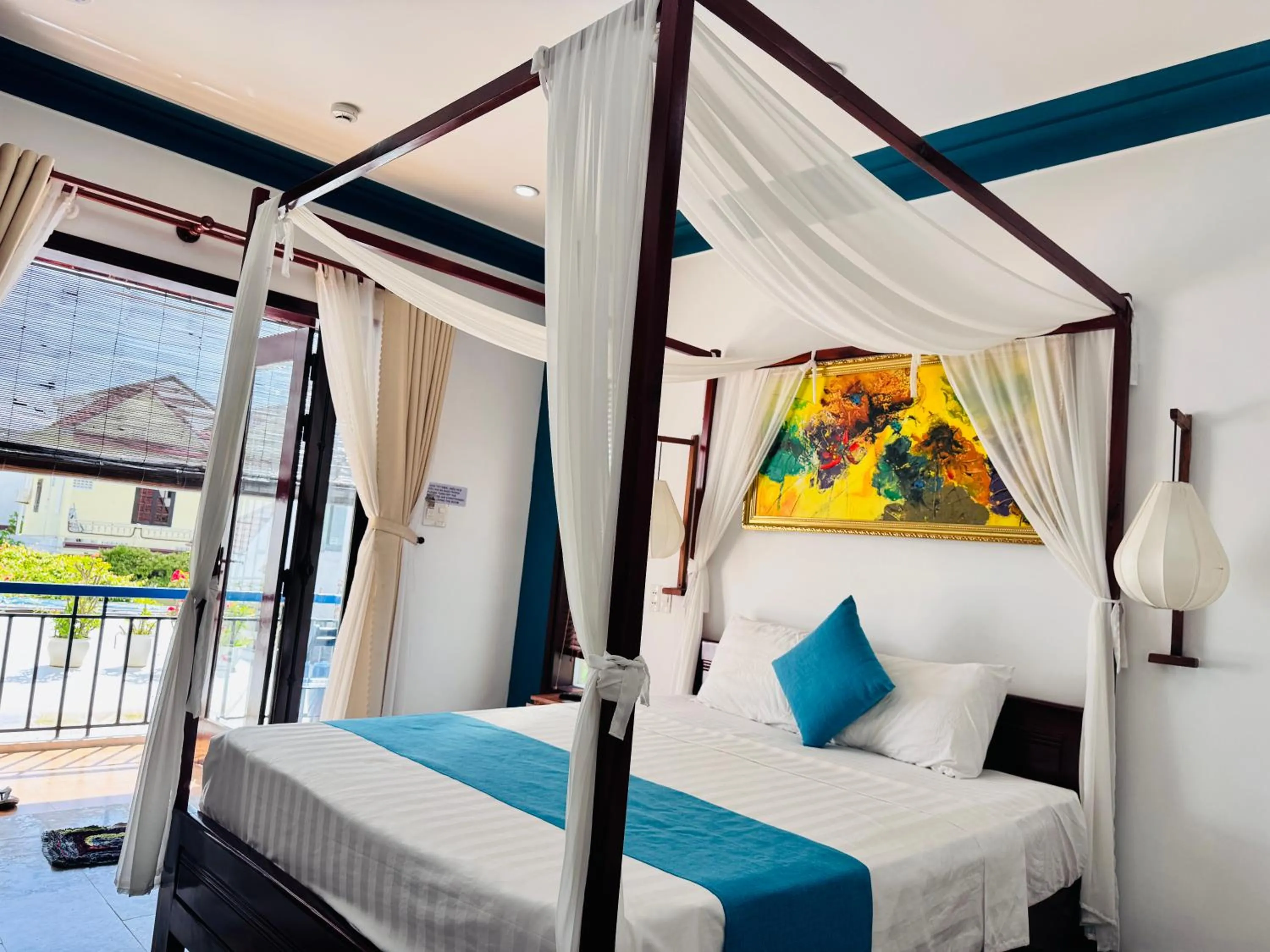 Bed in Relax Garden Boutique Villa Hoi An