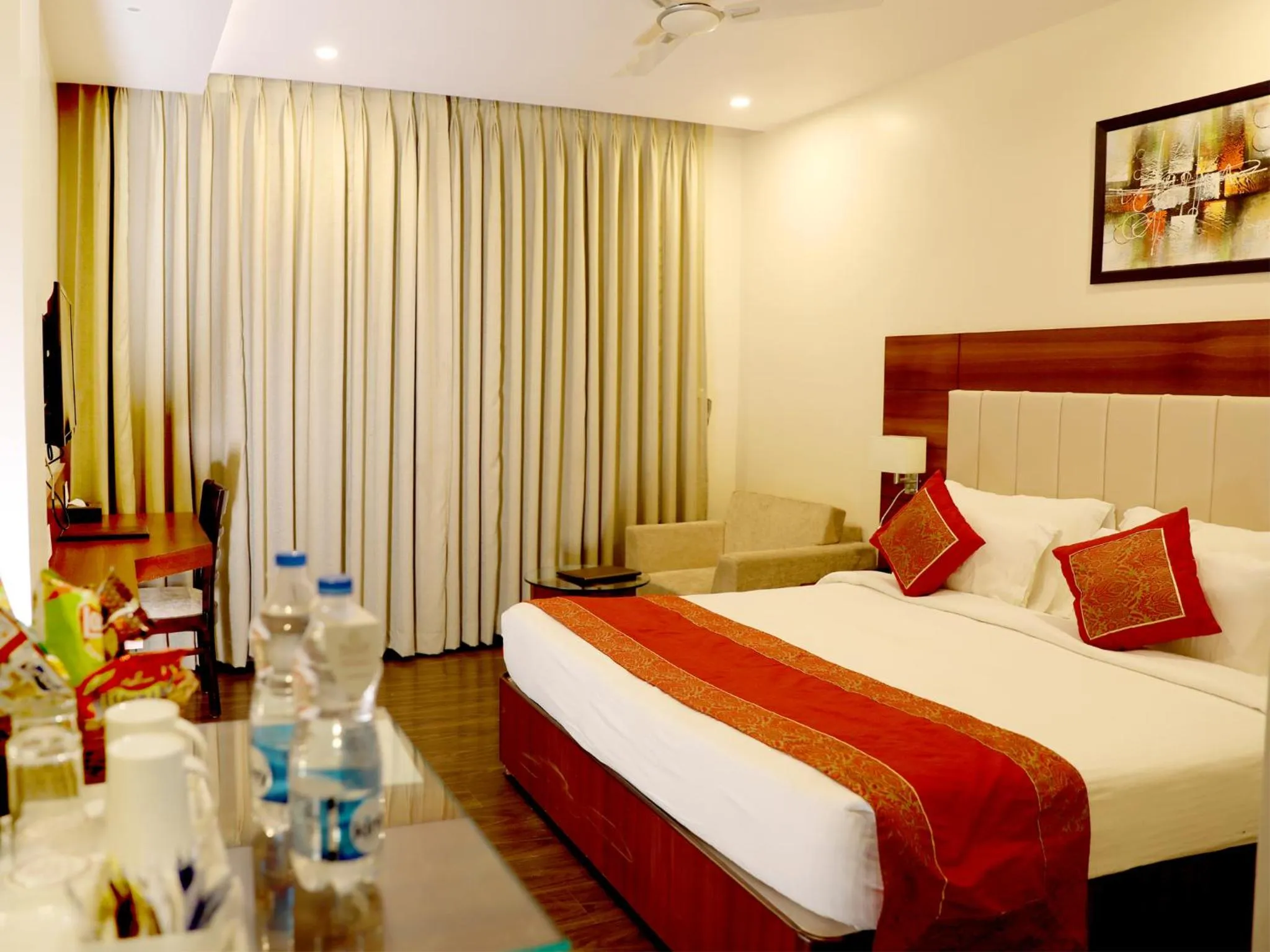 Photo of the whole room, Bed in Hotel Tridev