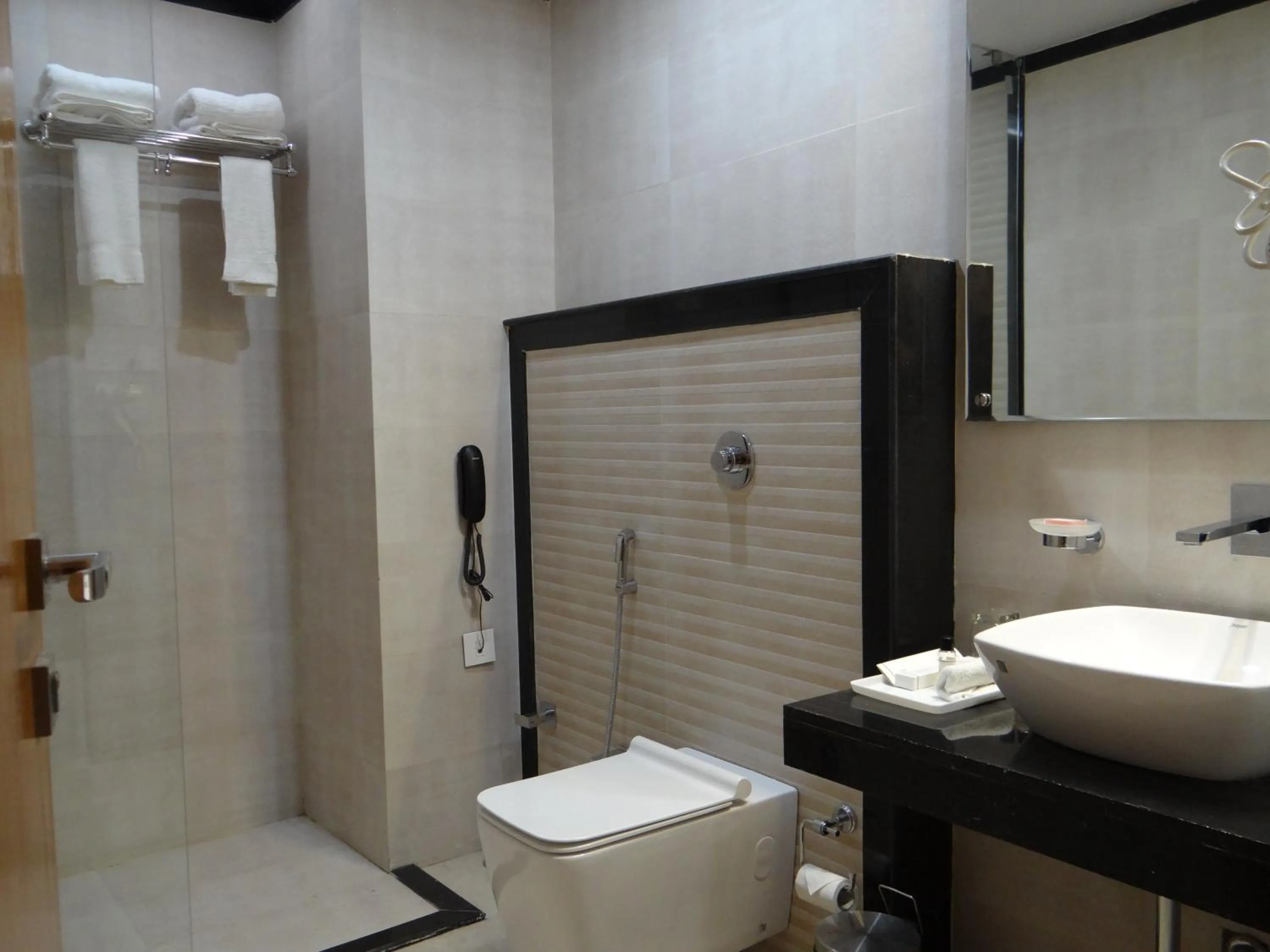 Shower in Hotel Tridev