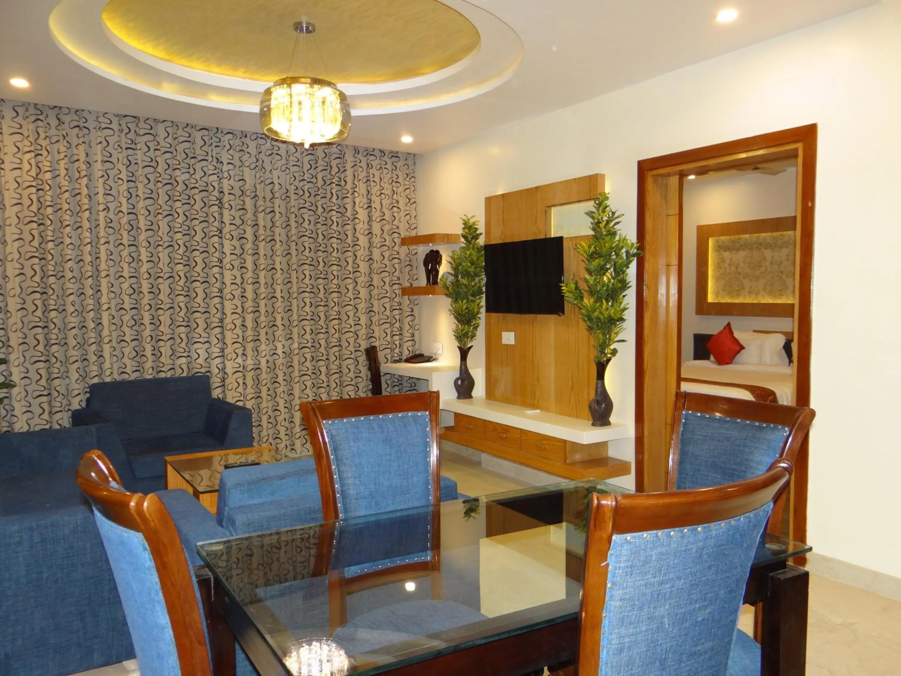 Living room in Hotel Tridev