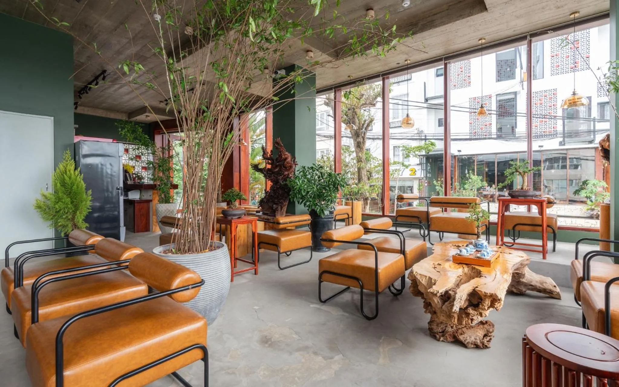 Seating area in Pi Boutique Hotel