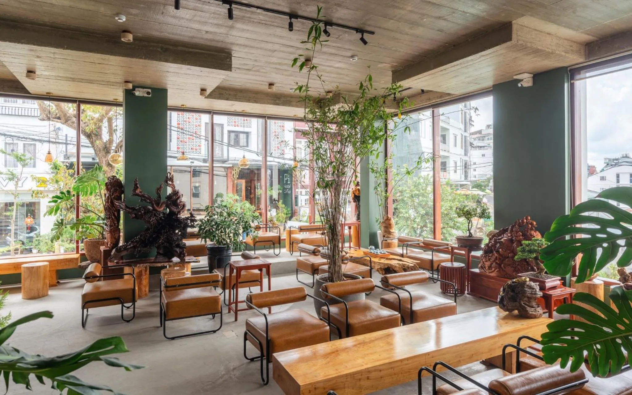 Seating area in Pi Boutique Hotel
