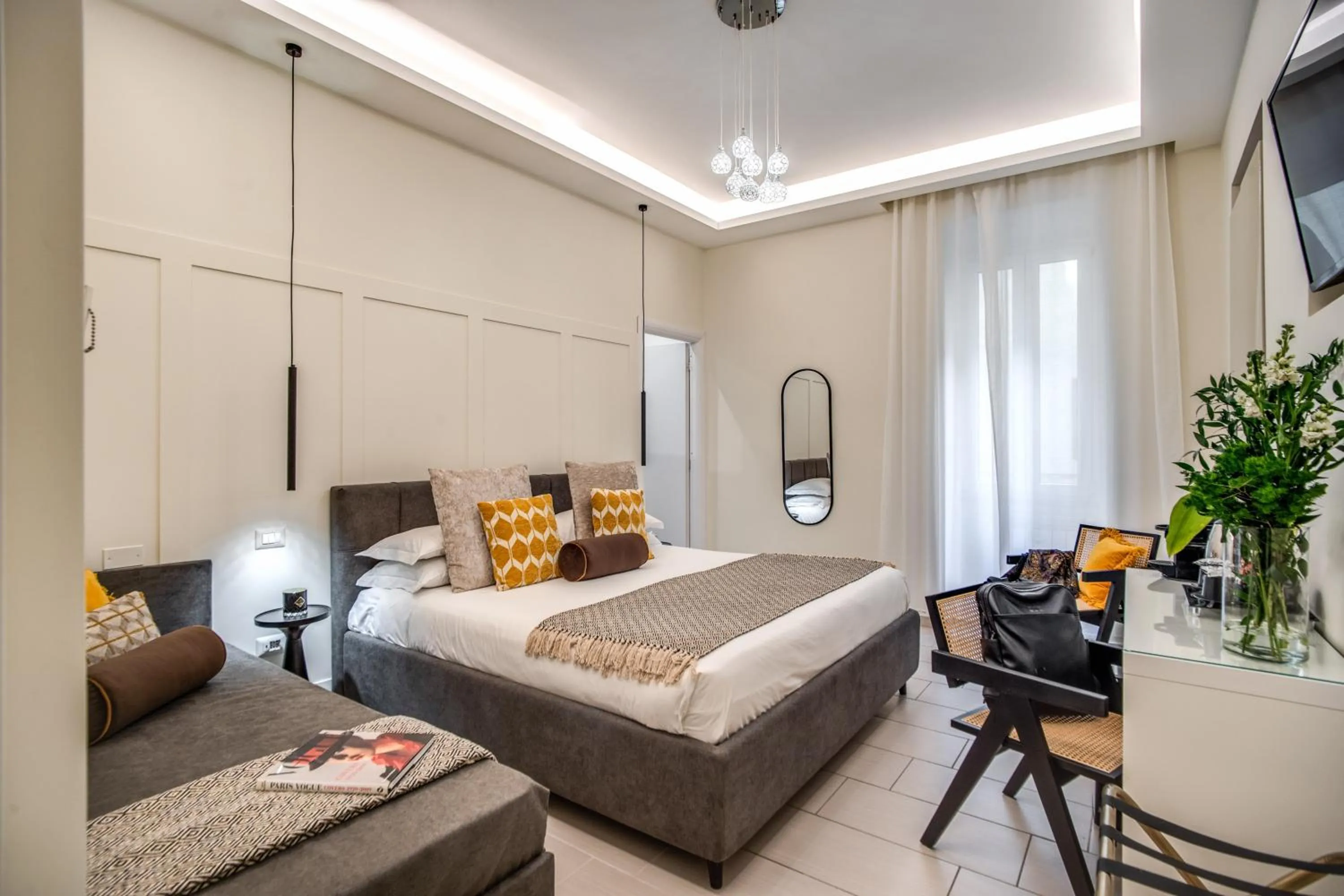 Bed in Borgognona Rooms