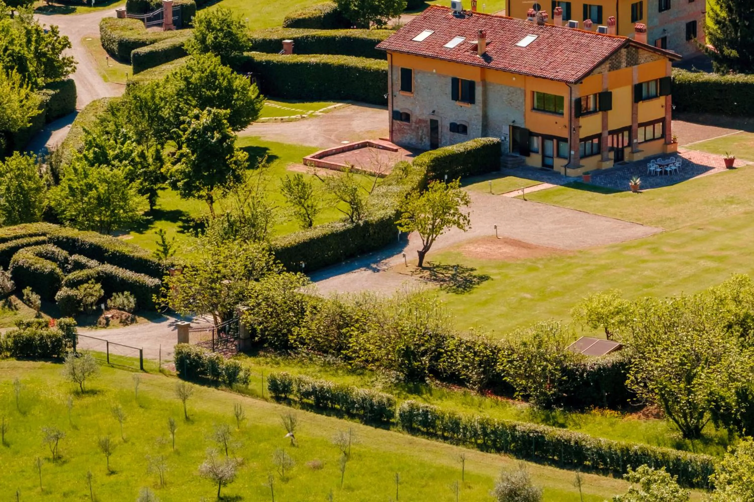 Bird's eye view in BolognaRoomscom - La Quercia