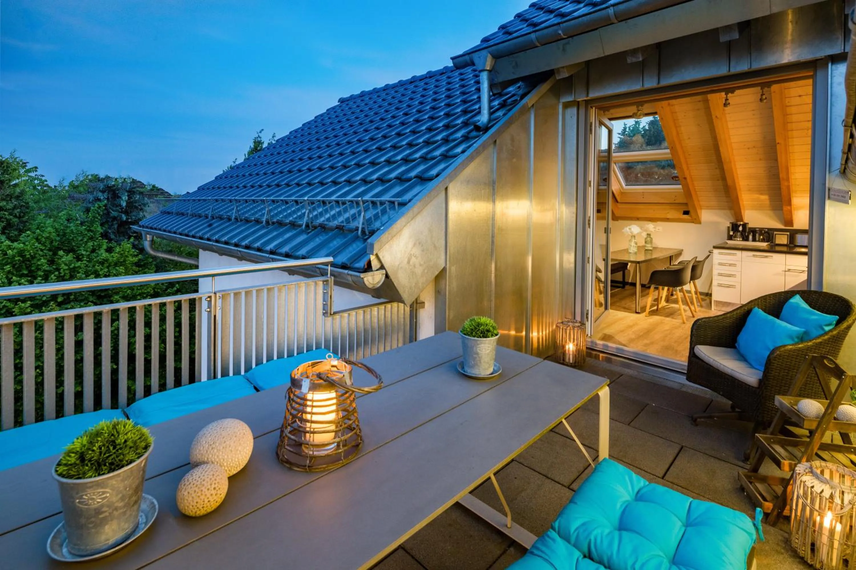 Balcony/Terrace in Design-Apartments by Ulrike Horster