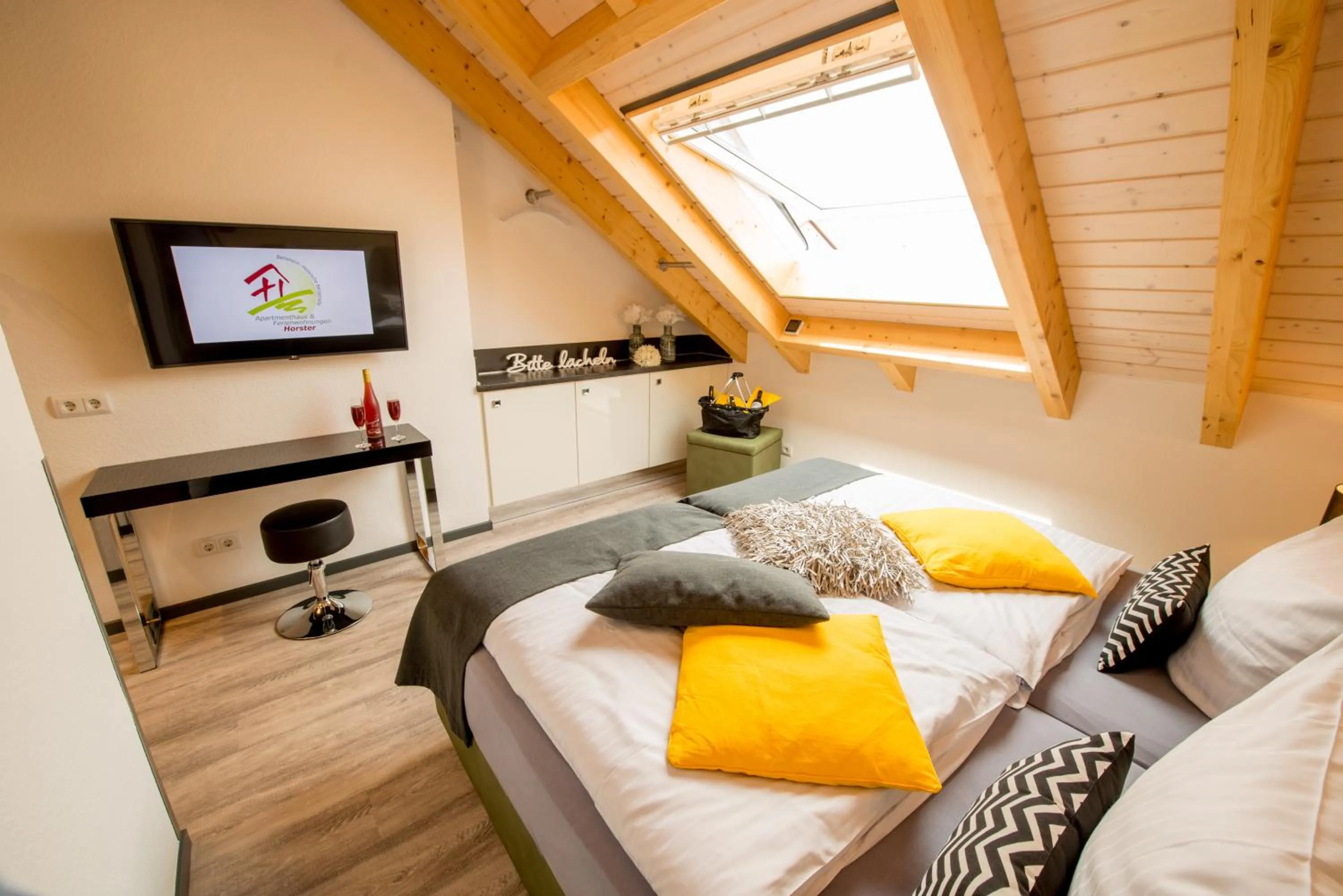 Bed in Design-Apartments by Ulrike Horster