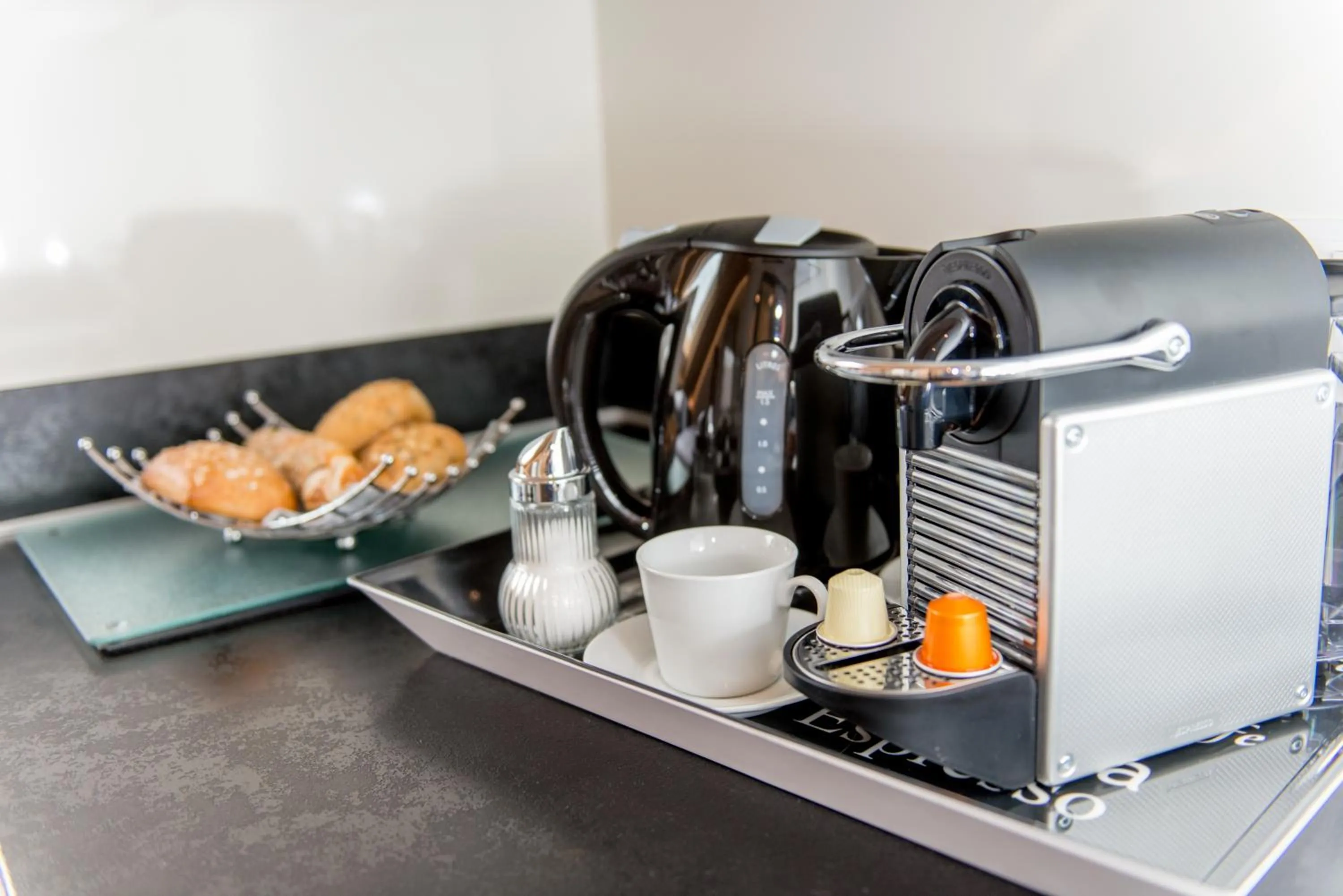 Coffee/tea facilities in Design-Apartments by Ulrike Horster