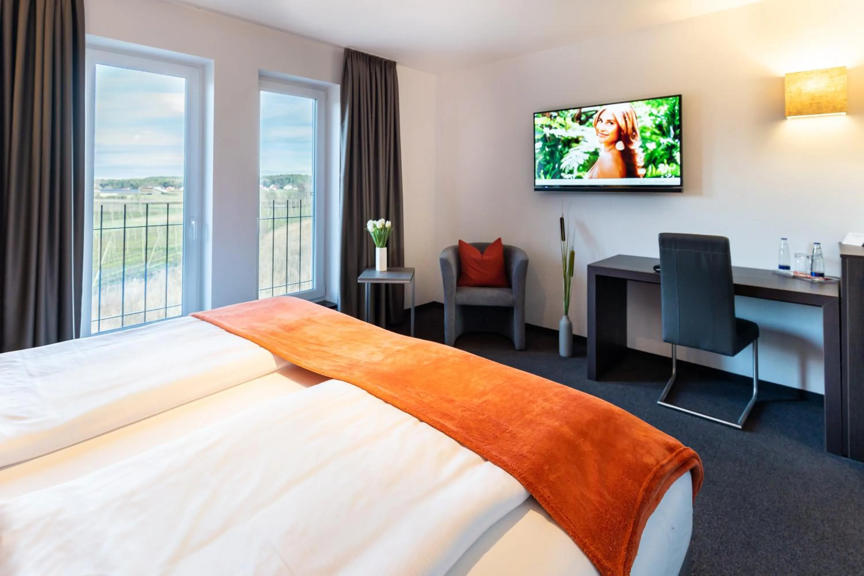 TV and multimedia, Bed in Hotel Duda Langenbruck